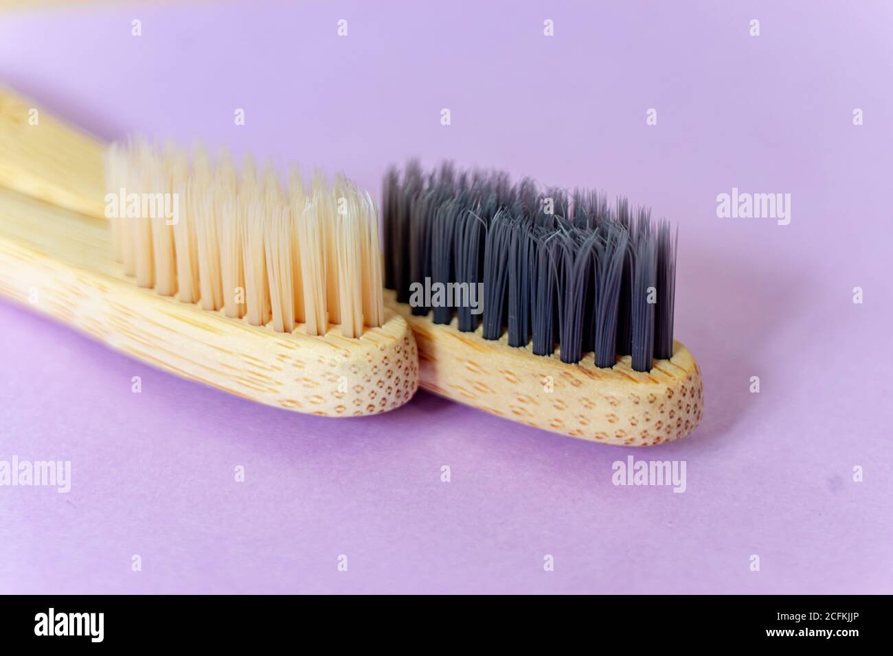 Bamboo Toothbrushes Stock Photo