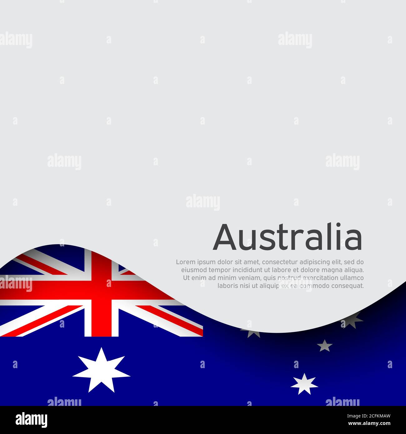 ambulance Maestro Mobilisere Australia flag on a white background. National poster design. Business  booklet. State australian patriotic banner, flyer. Background with australia  fl Stock Vector Image & Art - Alamy