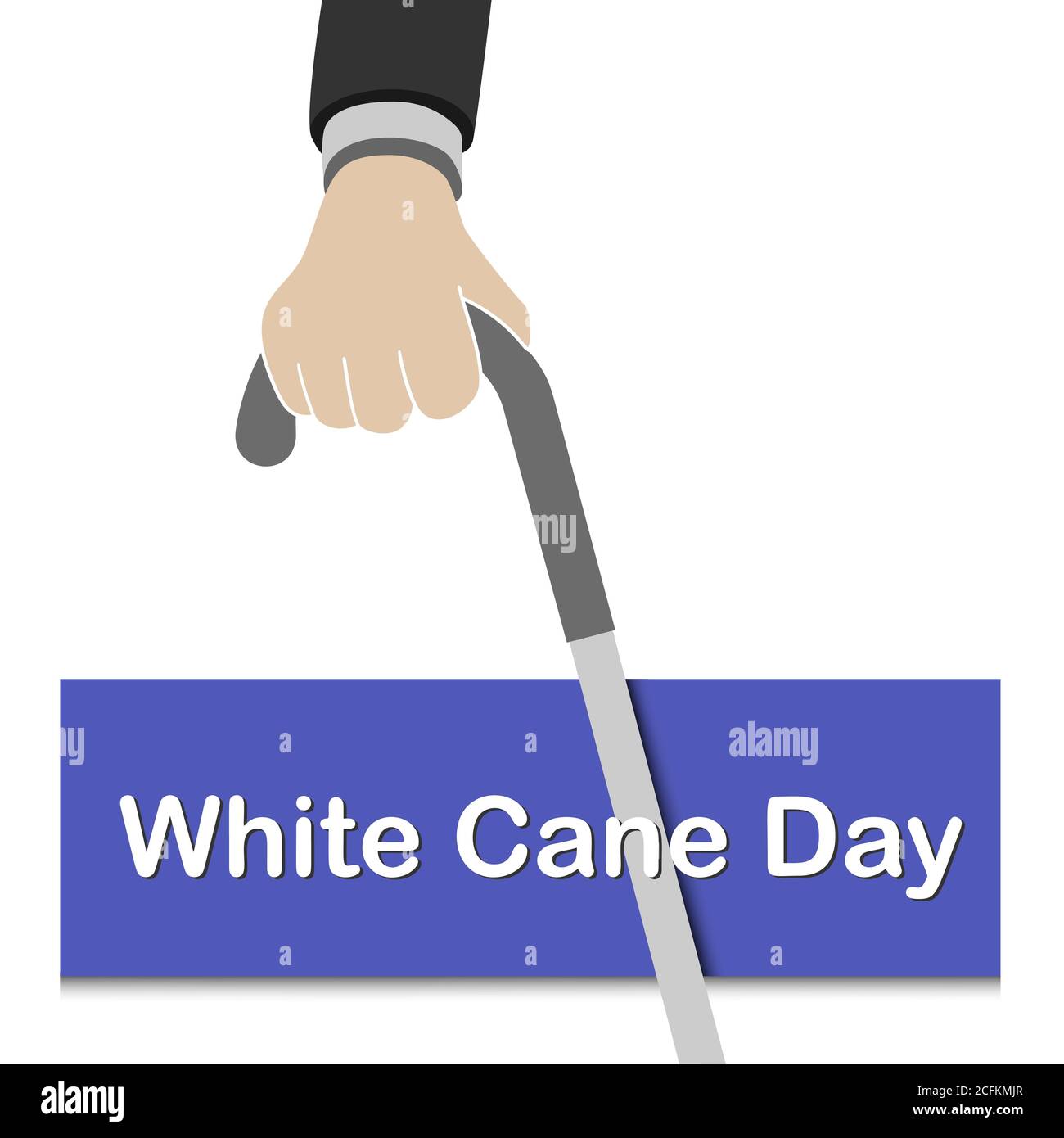 White Cane Safety Day vector ill Stock Vector Image & Art Alamy