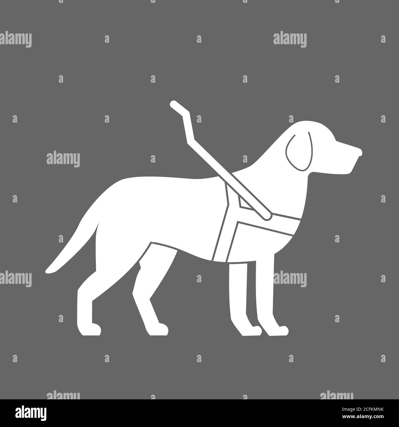 guide-dog-icon-cane-day-stock-vector-image-art-alamy
