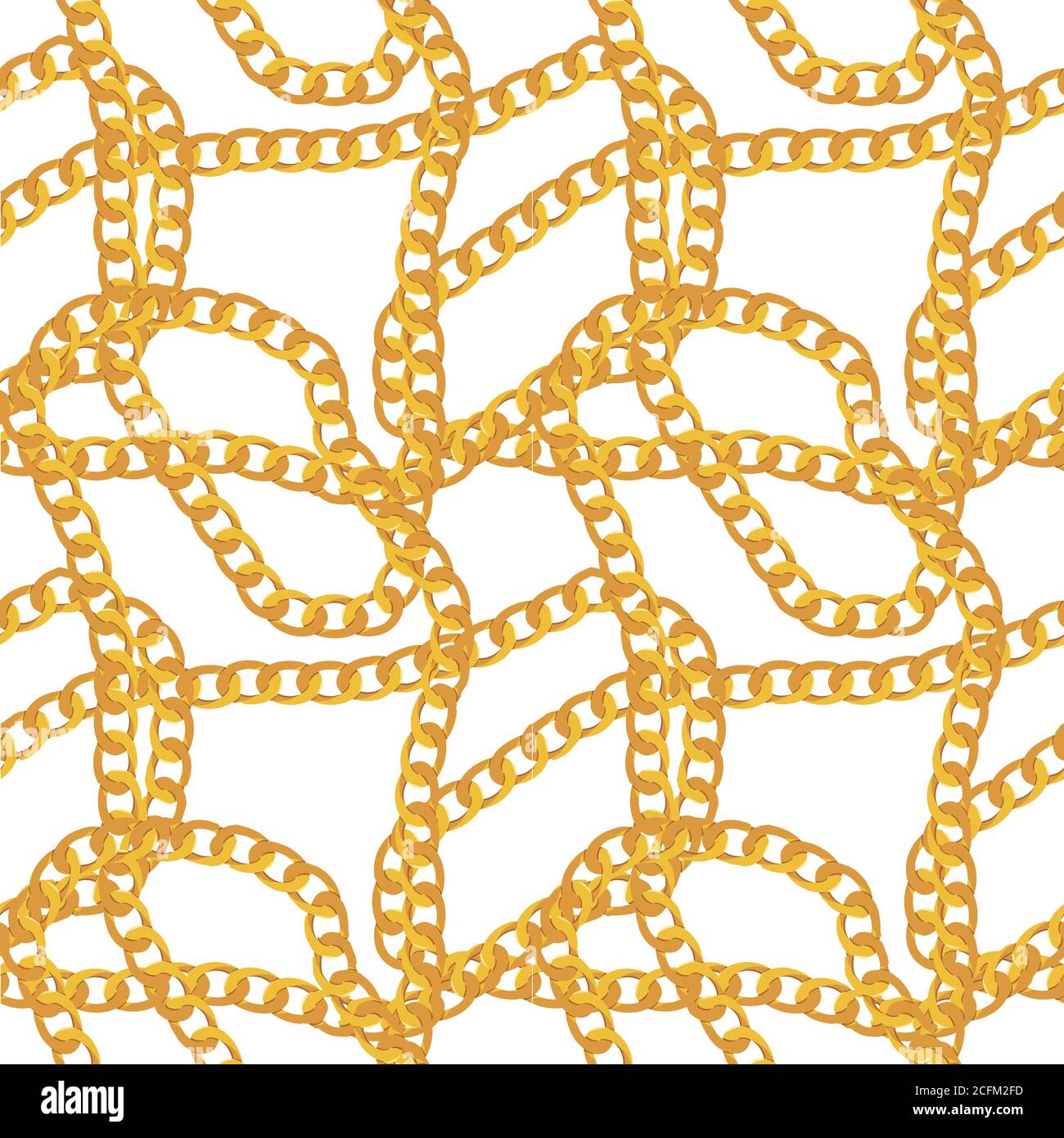 Abstract Chain Seamless Pattern Background. Vector Illustration Stock Vector