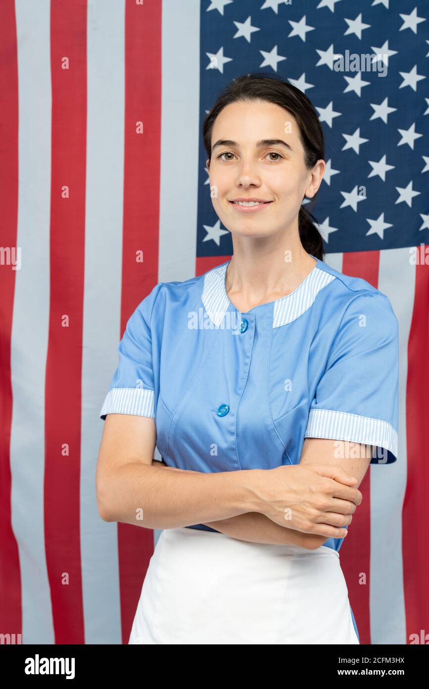Person in blue uniform hi-res stock photography and images - Alamy