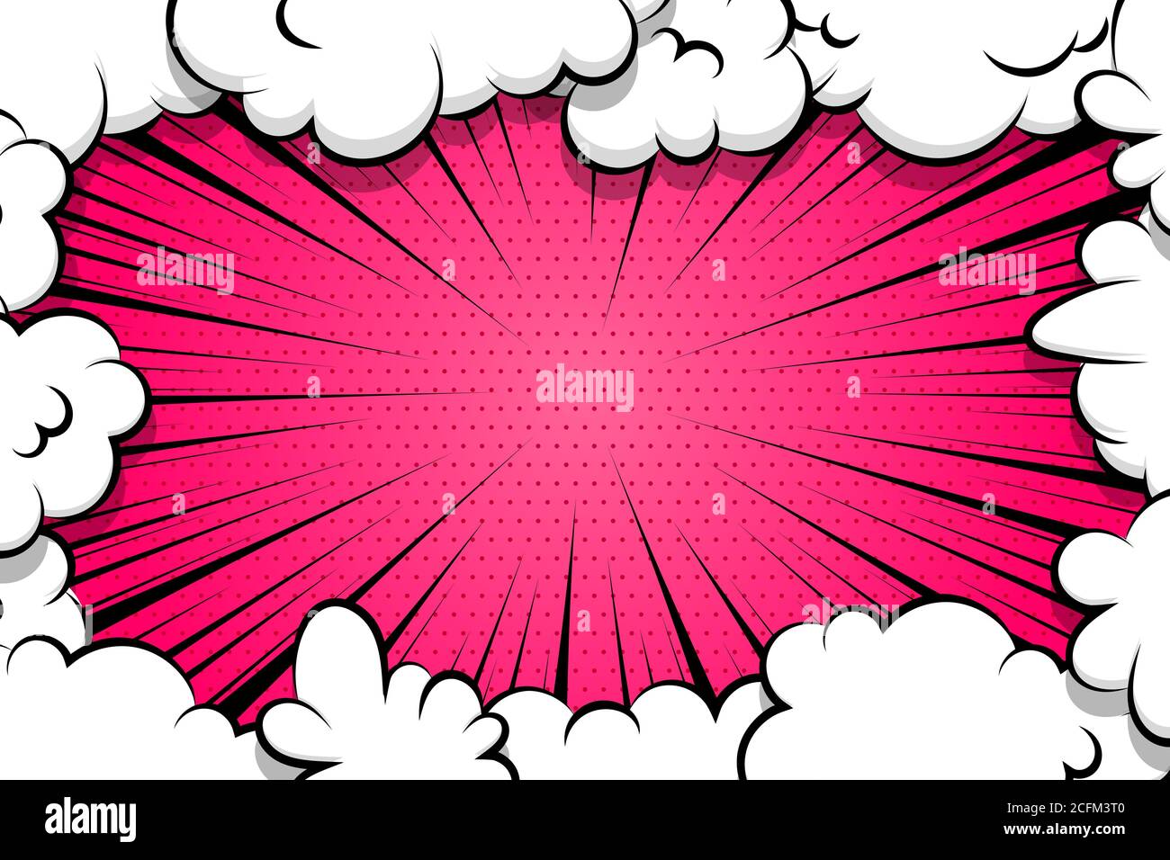 Comic book cartoon speech bubble for text Stock Vector Image & Art - Alamy