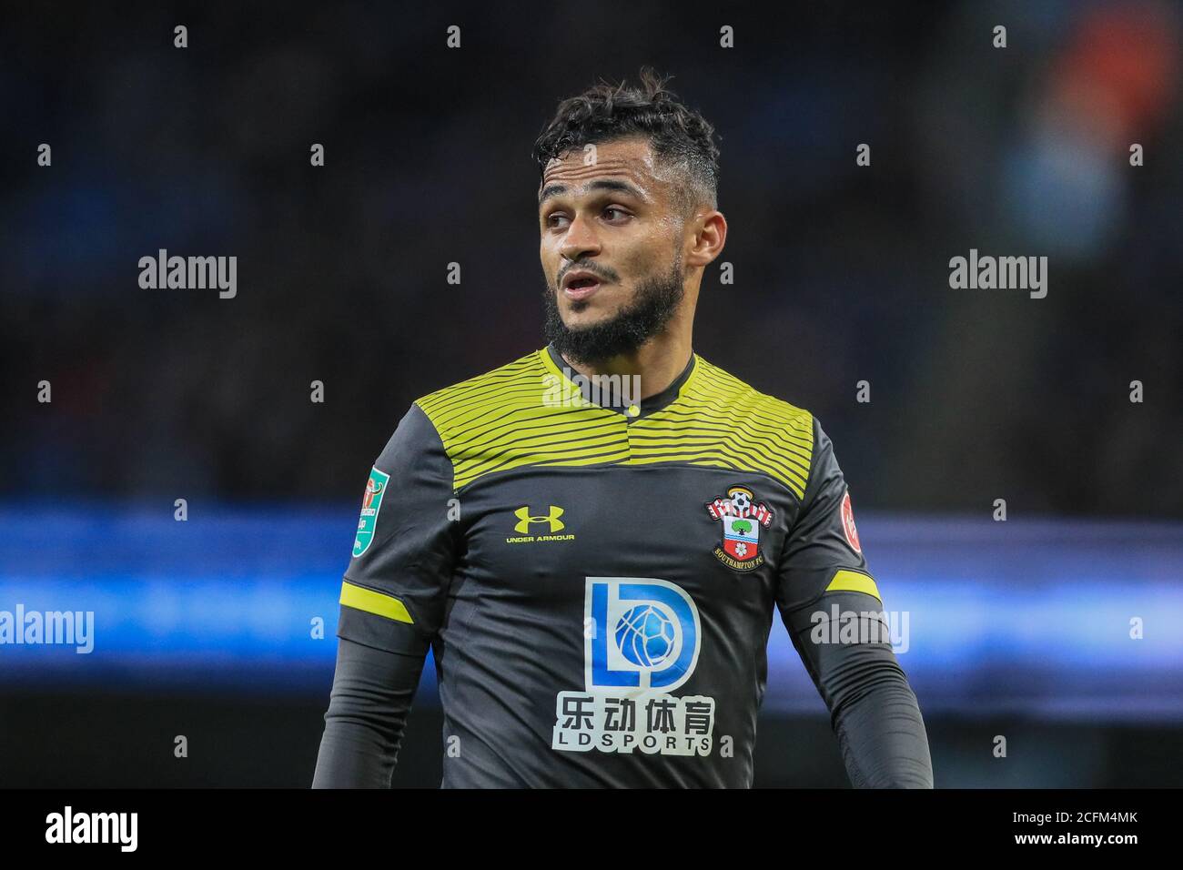 29th October 2019, Etihad Stadium, Manchester, England; Carabao Cup, Manchester  City v Southampton : Sofiane Boufal (19) of Southampton during the game  Credit: Mark Cosgrove/News Images Stock Photo - Alamy