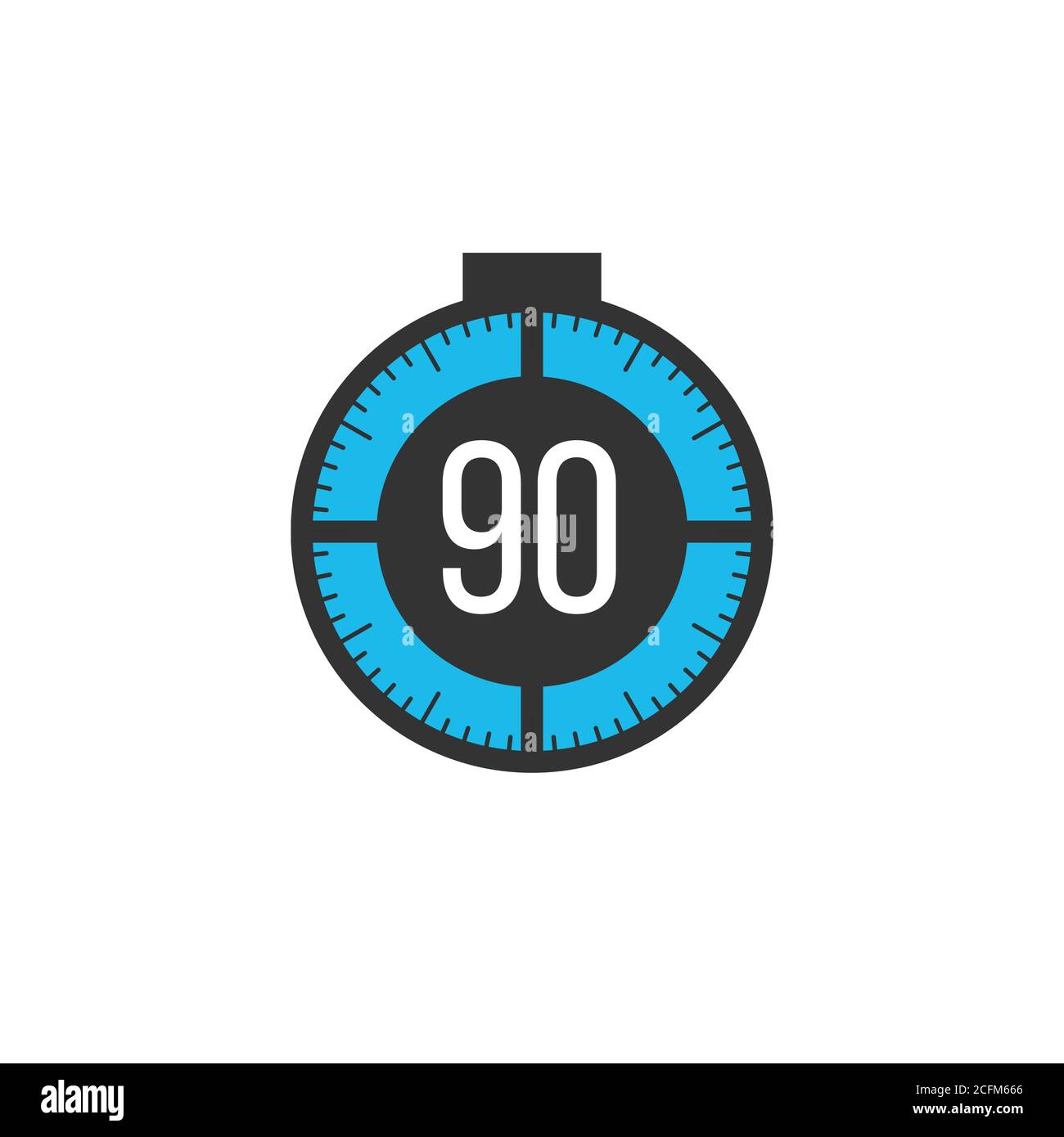 90 minutes timer, stopwatch or countdown icon. Time measure. Chronometr  icon. Stock Vector illustration isolated on white background Stock Vector  Image & Art - Alamy