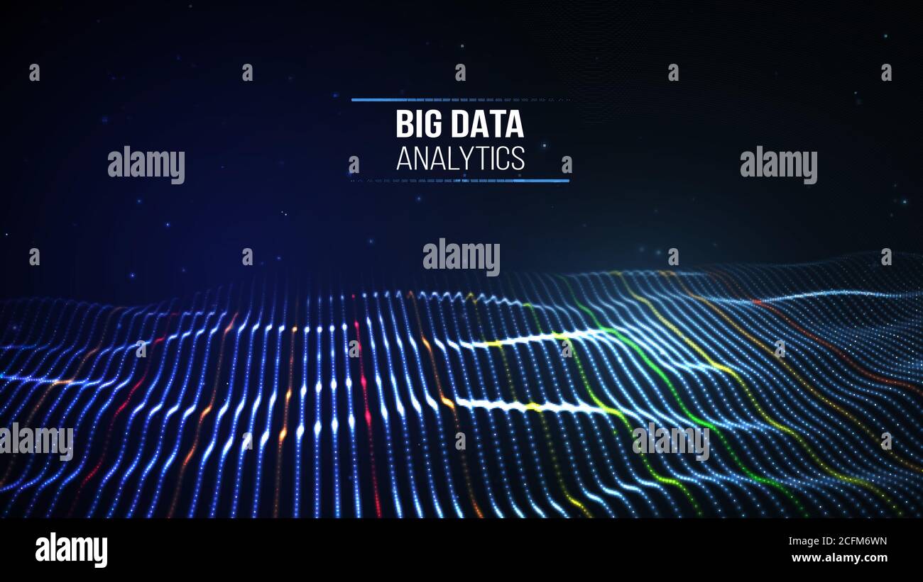 Black data technology background. Business computer internet concept. Big data network illustration. Digital communication and web analysis. Info Stock Vector