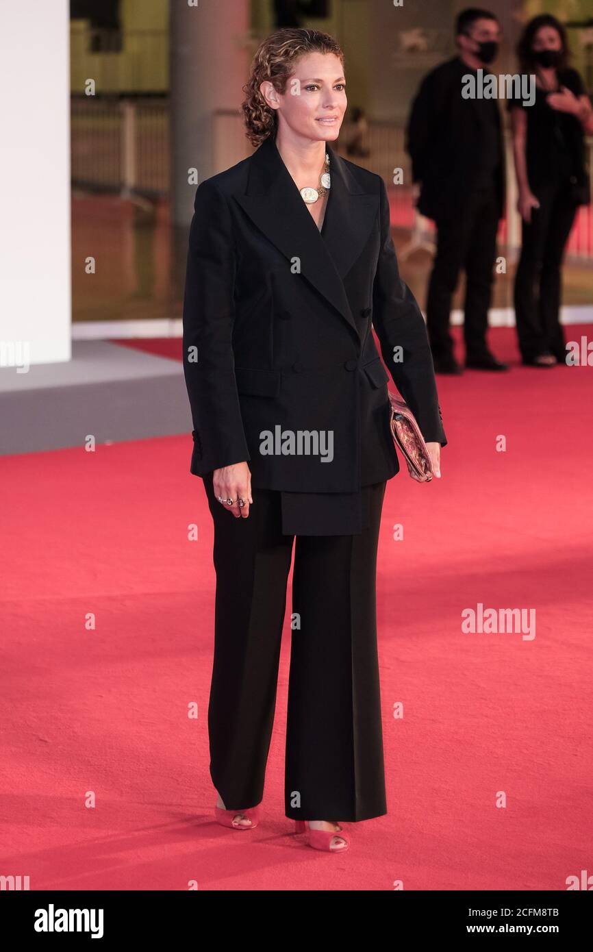 Palazzo del Cinema, Lido, Venice, Italy. 6th Sep, 2020. Ginevra Elkann poses on the red carpet at The World to Come. Picture by Credit: Julie Edwards/Alamy Live News Stock Photo