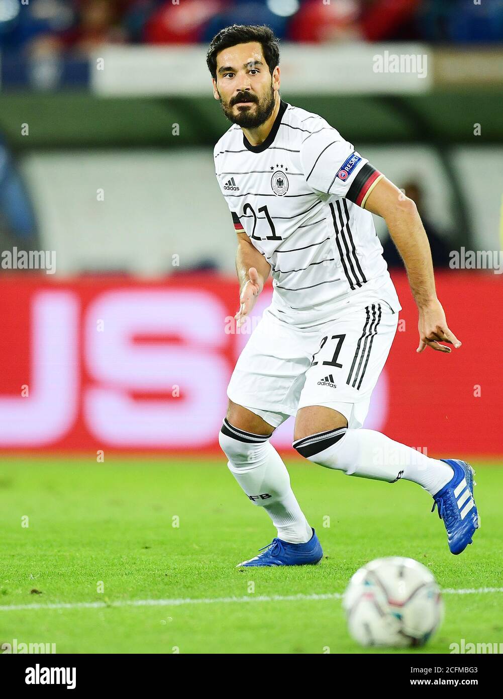 Basel, Switzerland. 06th Sep, 2020. Ilkay GUENDOGAN (GER), action, single  action, single image, cut out, whole body shot, whole figure. Football  international match, UEFA Nations League Division A, 2020/2021, group  4.2.matchday. Switzerland (