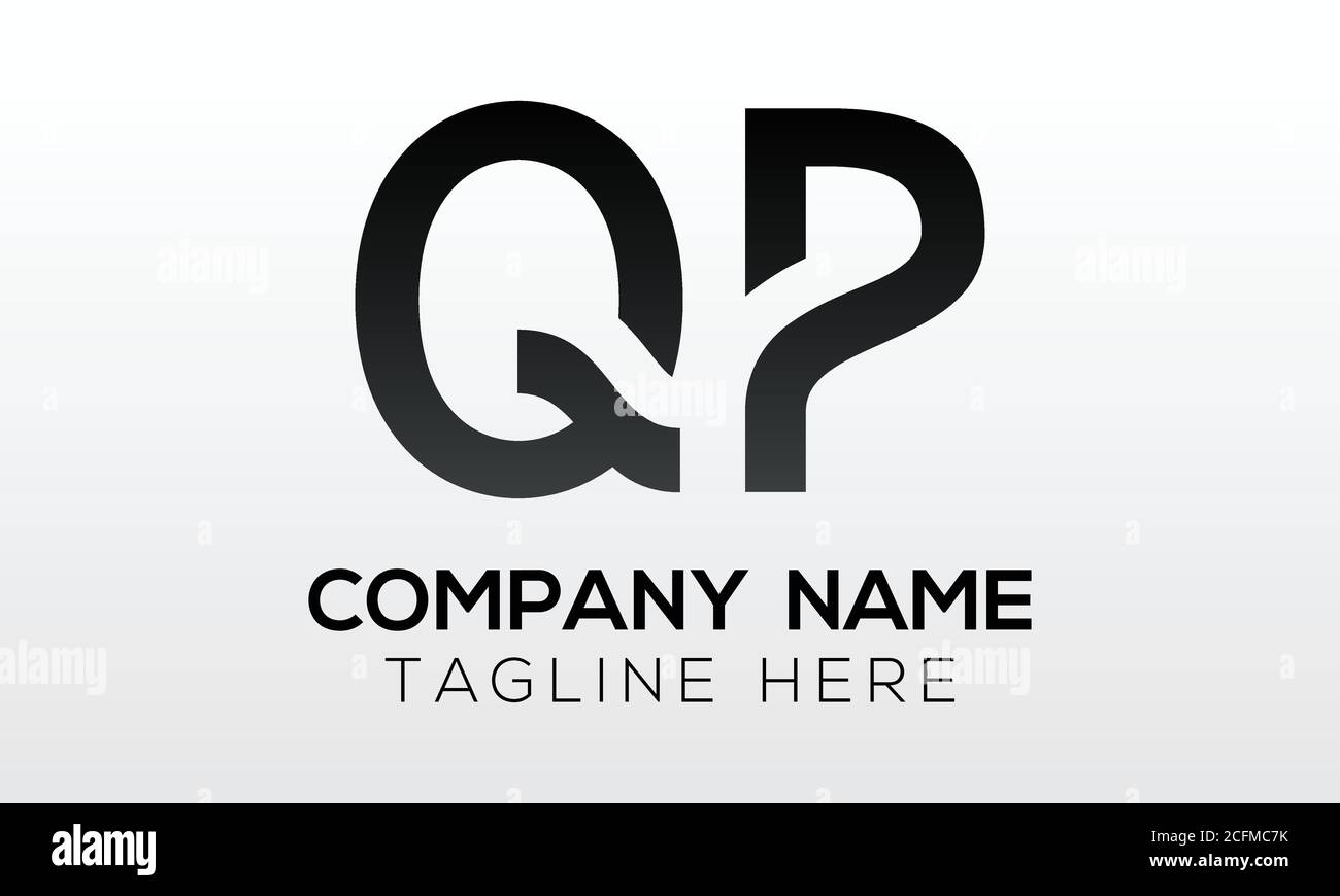 Initial letter QP logo design with modern business typography vector template. Creative isolated