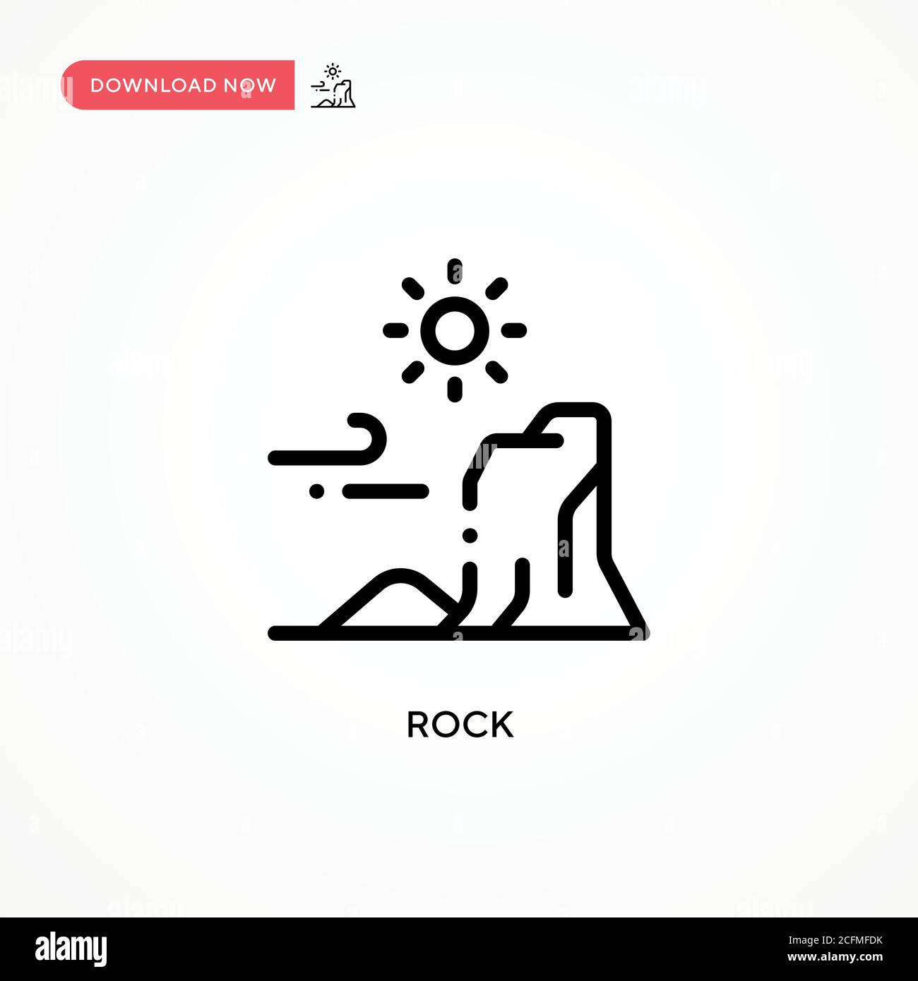 Old rough rock boulder Stock Vector Images - Alamy