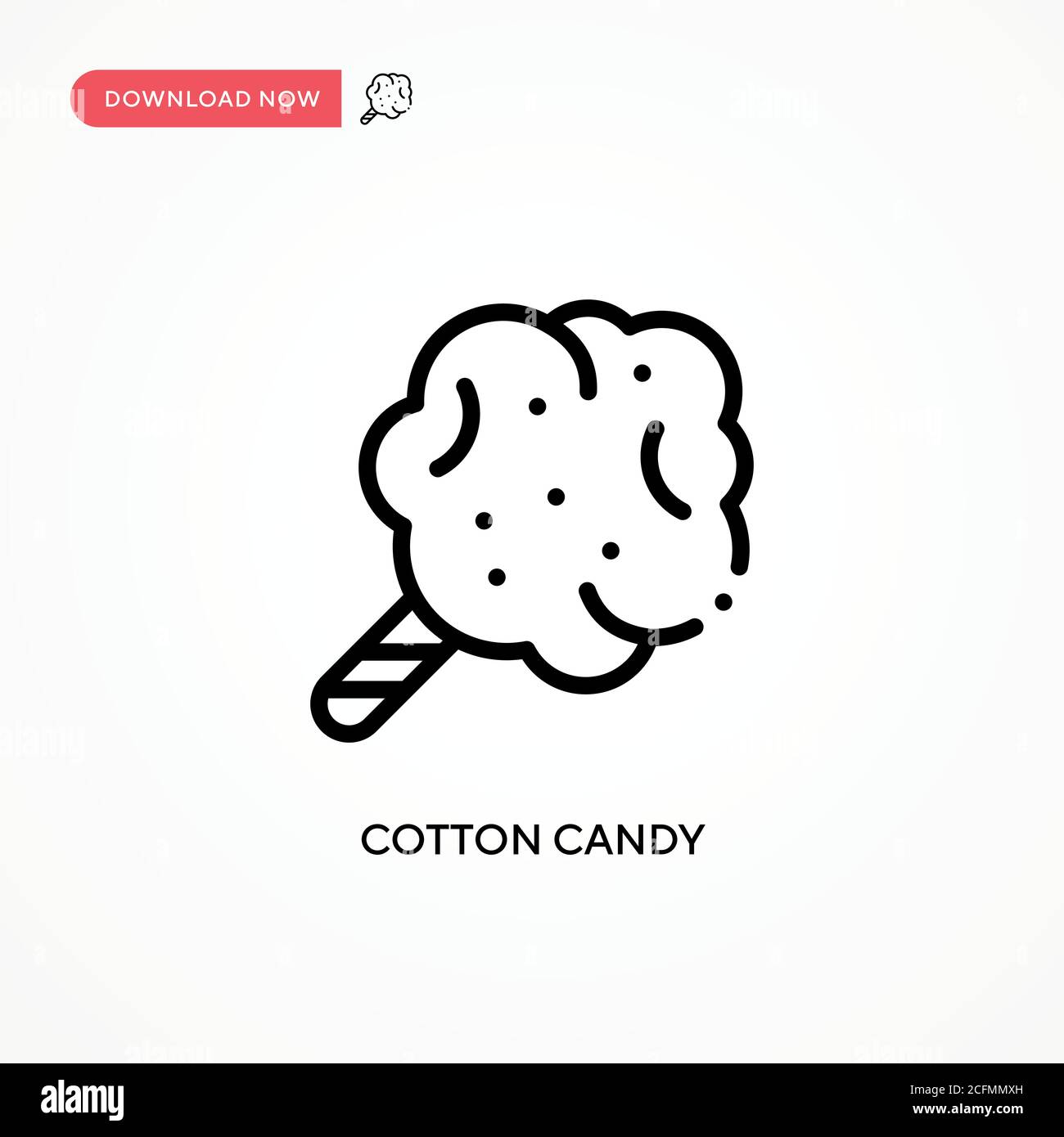 Cotton candy vector icon. Modern, simple flat vector illustration for ...