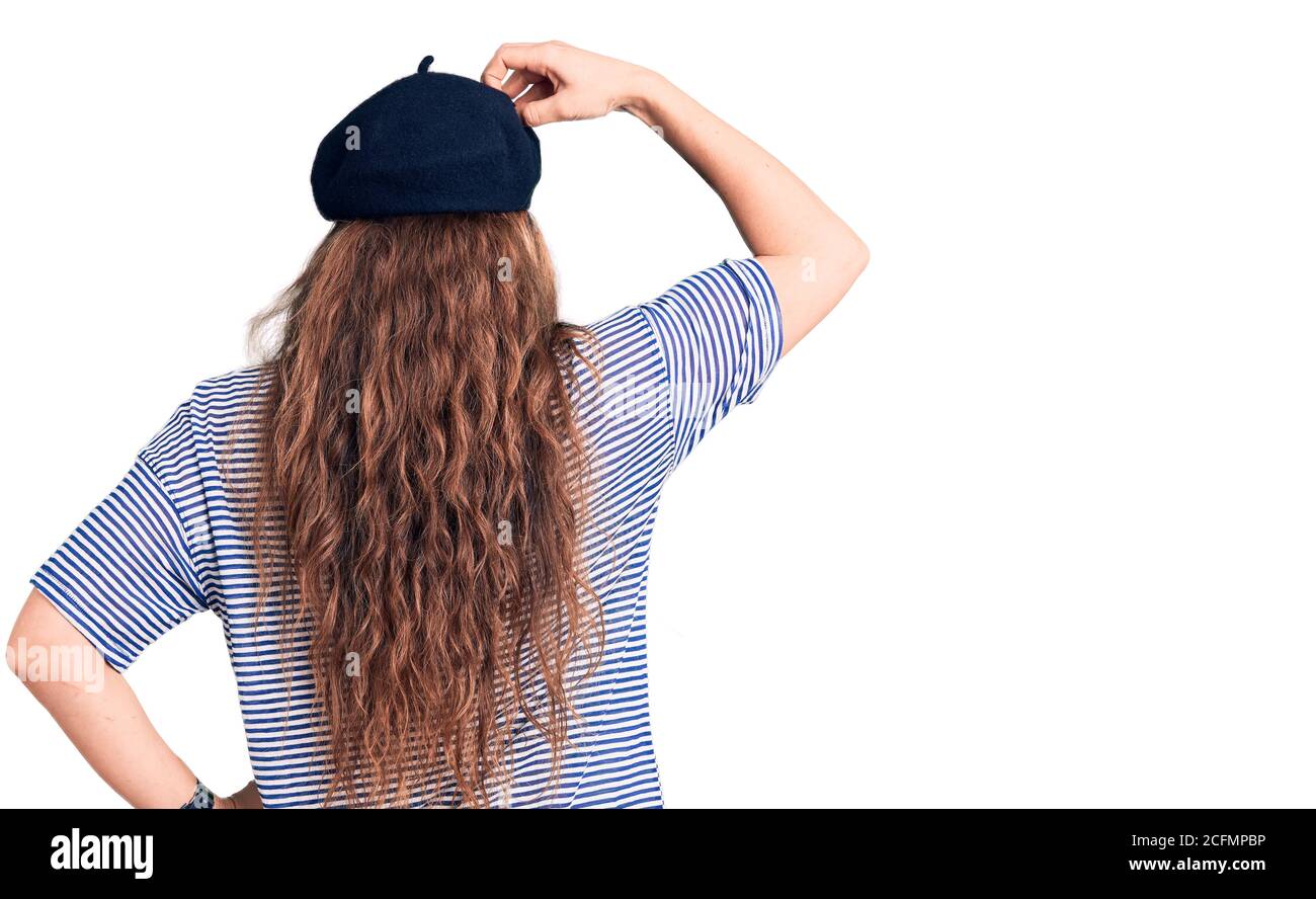 French beret back of head hi-res stock photography and images - Alamy