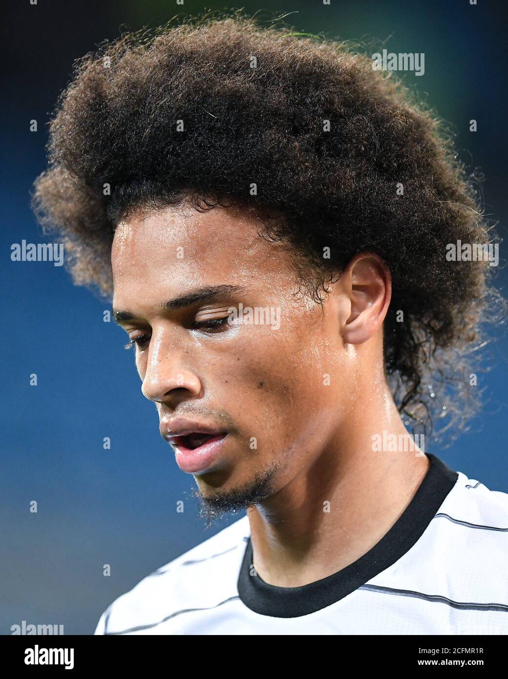 Basel, Switzerland. 06th Sep, 2020. Leroy SANE (GER), Enttaeuchung, frustrated, disappointed, frustratedriert, dejected, action, single image, trimmed single motif, portrait, portrait, portrait. Football international match, UEFA Nations League Division A, 2020/2021, group 4.2.matchday. Switzerland (SUI) -Germany (GER) on September 6th, 2020 in Basel/Switzerland. Photo: Markus Giliar/GES/POOL via SVEN SIMON Fotoagentur GmbH & Co. Pressefoto KG # Prinzess-Luise-Str. 41 # 45479 M uelheim/R uhr # Tel. 0208/9413250 # Fax. 0208/9413260 # GLS Bank # BLZ 430 609 67 # Account 4030 025 100 # IBAN DE75  Stock Photo