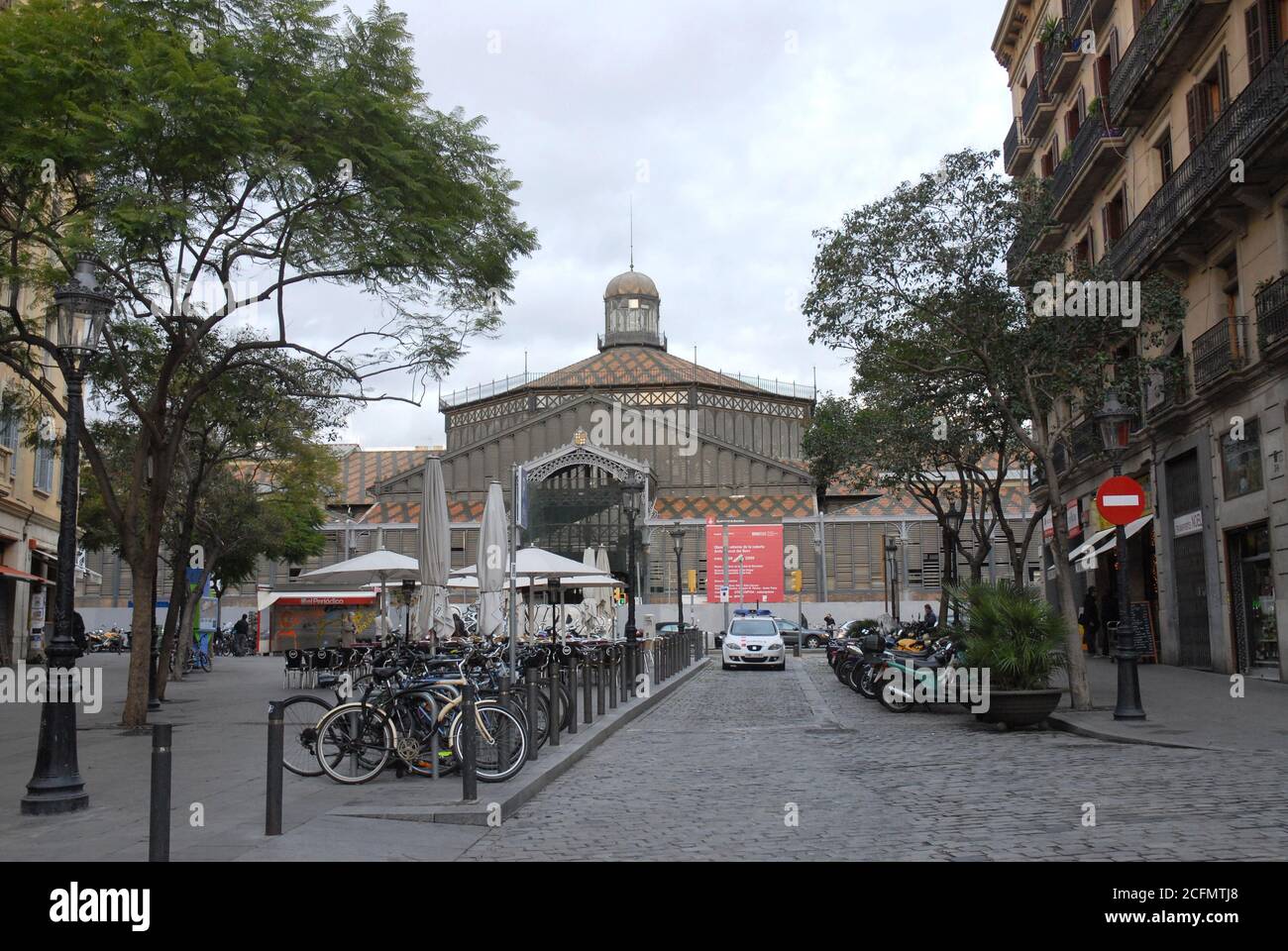 Barrio de la Rivera; El Born antiguo mercado del Borne; museu d'historia de Barcelona; La Ribera Stock Photo