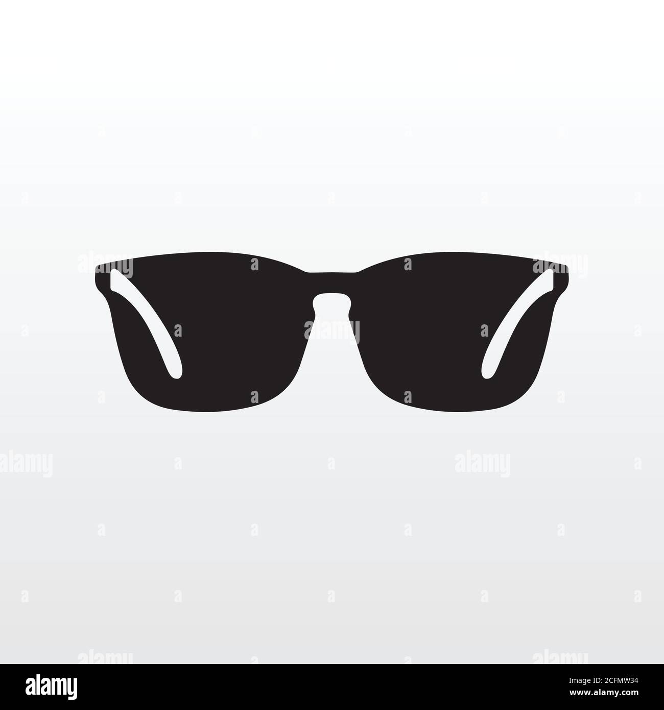 Eyeglasses icon vector illustration for reading or official work. Black