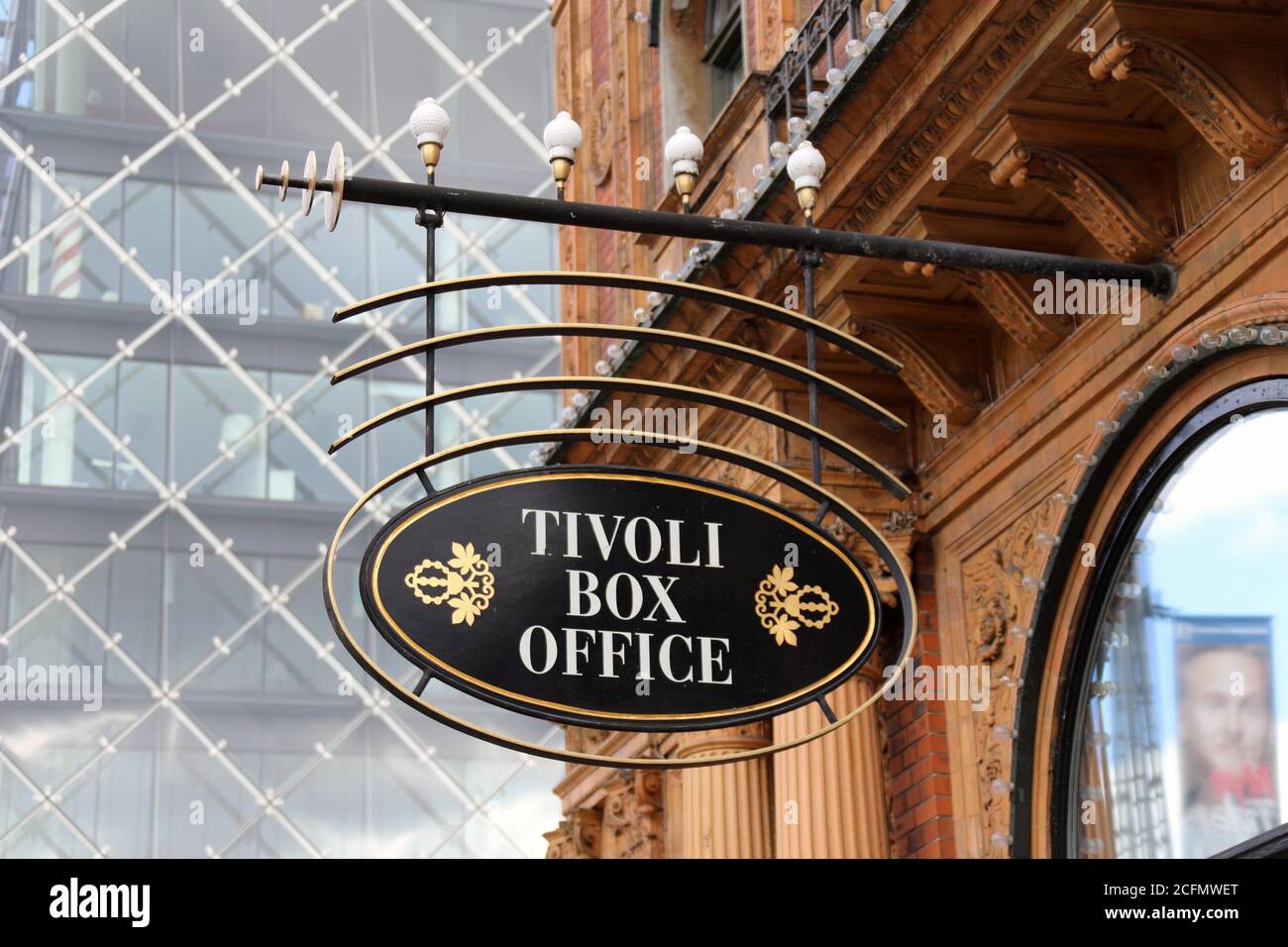 Tivoli Box Office in Copenhagen Stock Photo