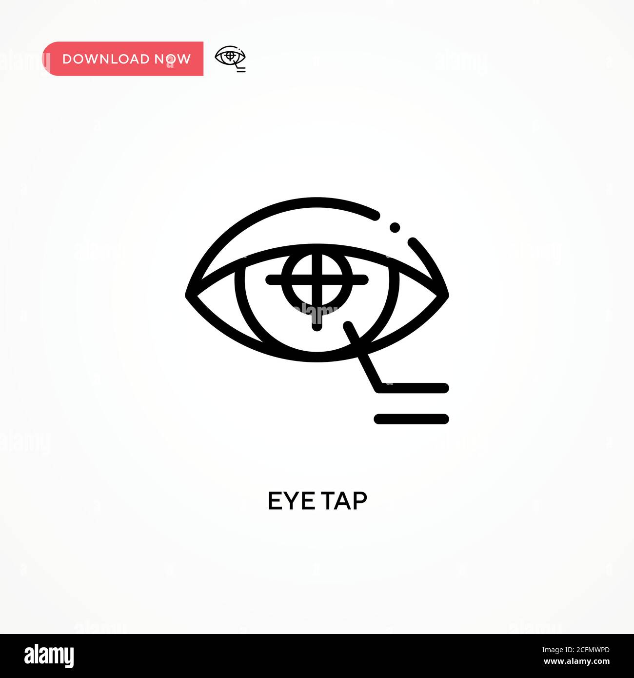 Eye tap vector icon. Modern, simple flat vector illustration for web ...