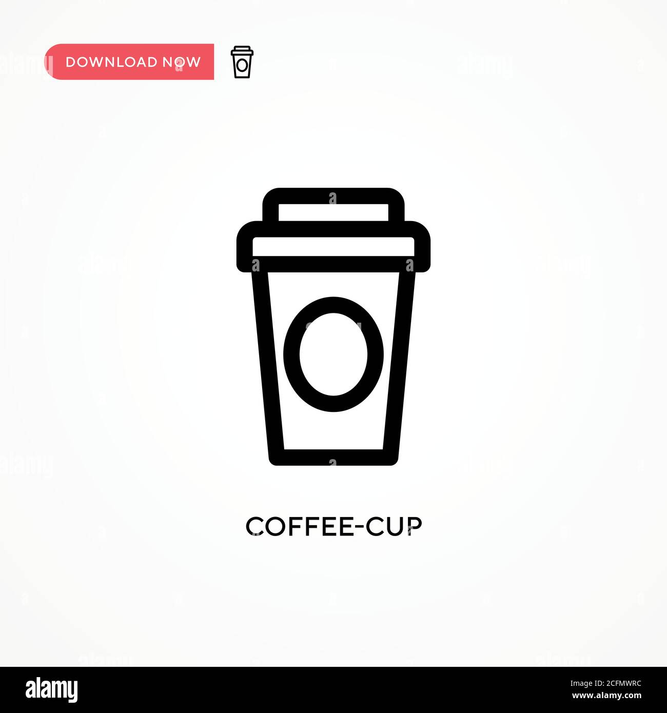 Coffee-cup vector icon. Modern, simple flat vector illustration for web ...