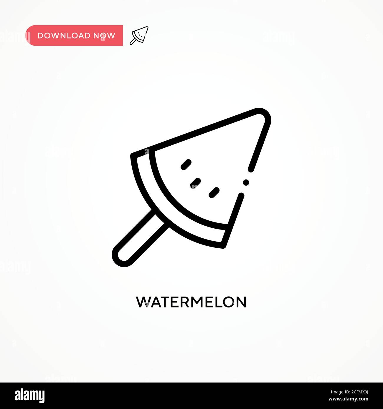 Watermelon vector icon. Modern, simple flat vector illustration for web ...