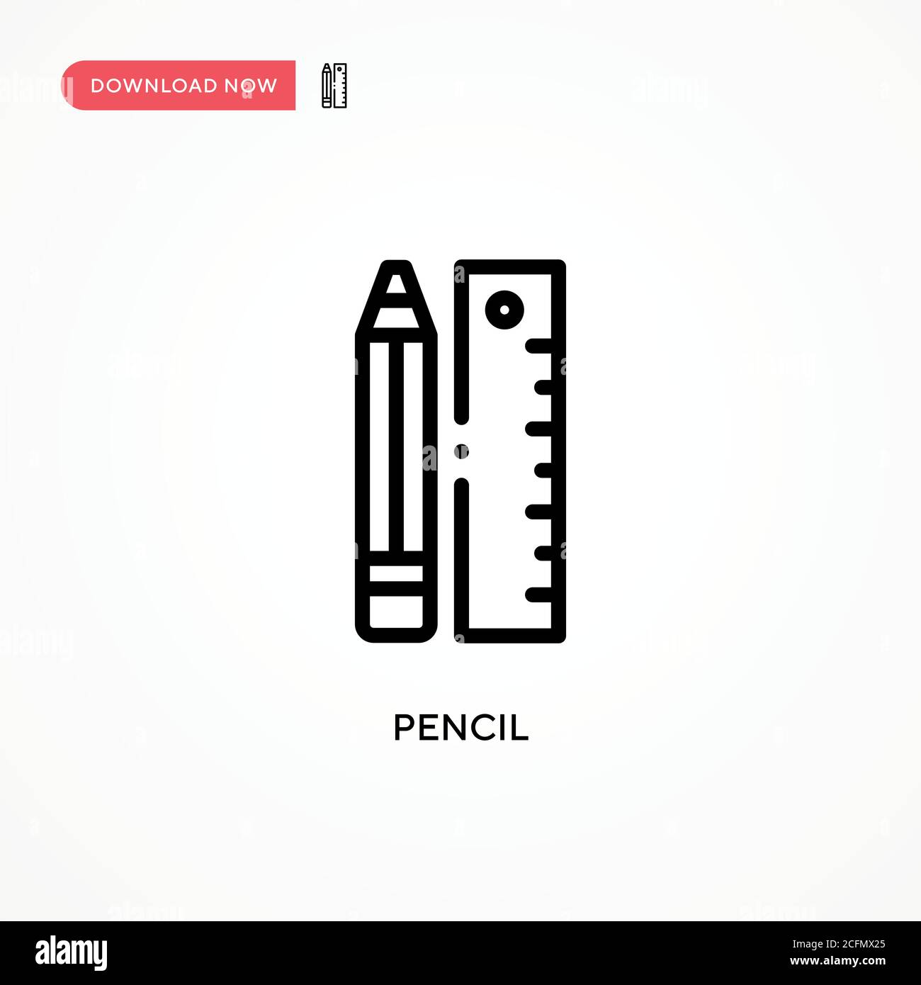Pencil vector icon. Modern, simple flat vector illustration for web ...