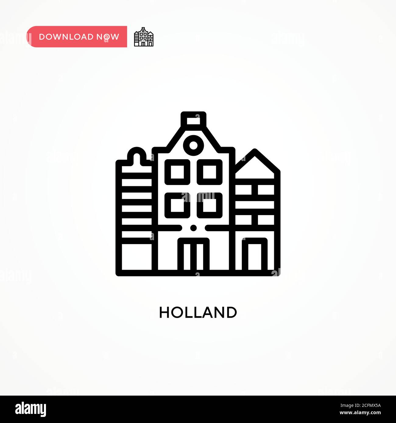 Holland vector icon. Modern, simple flat vector illustration for web ...