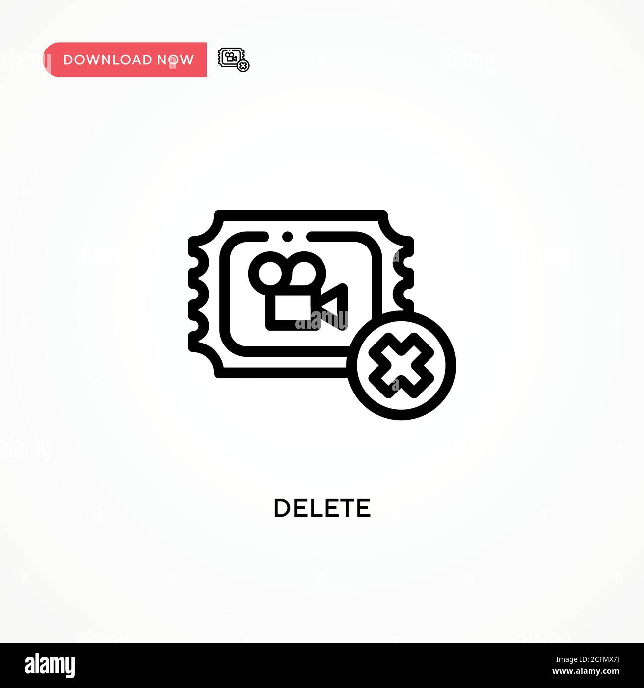 Delete vector icon. Modern, simple flat vector illustration for web ...