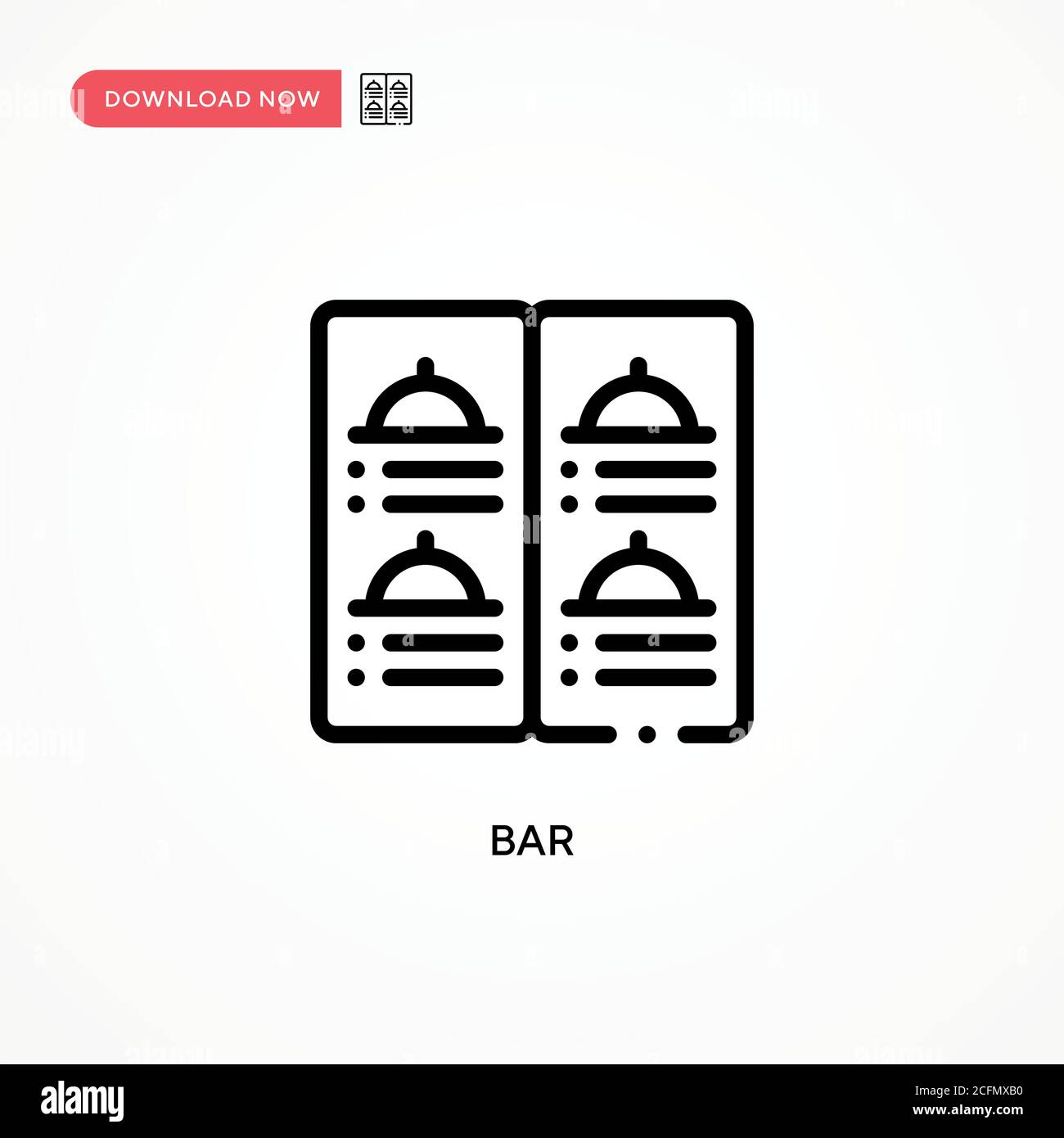 Bar vector icon. Modern, simple flat vector illustration for web site ...