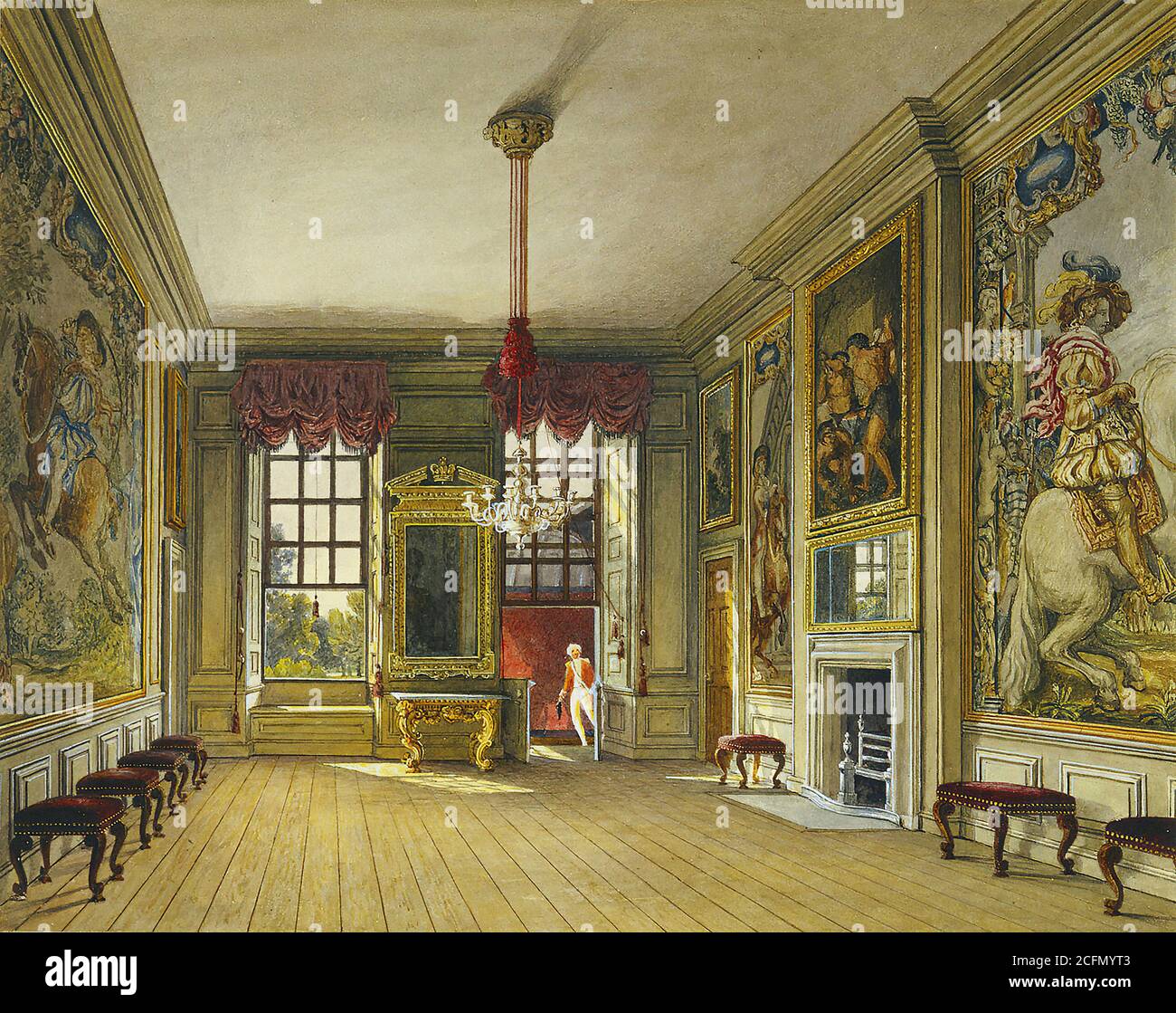 St james's palace painting hi-res stock photography and images - Alamy
