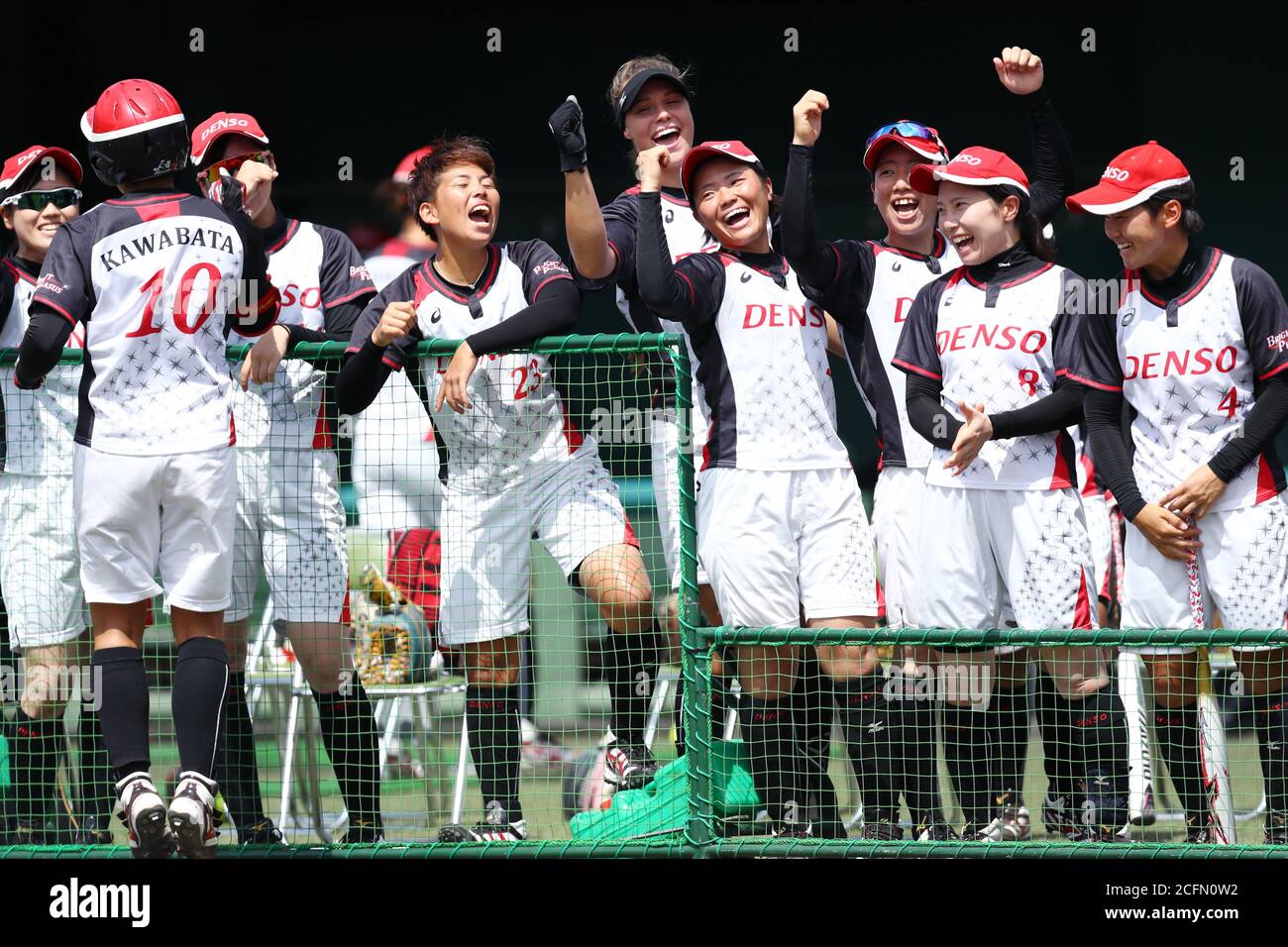Kanagawa, Japan. 5th Sep, 2020. Denso Brightpegasus team group Softball