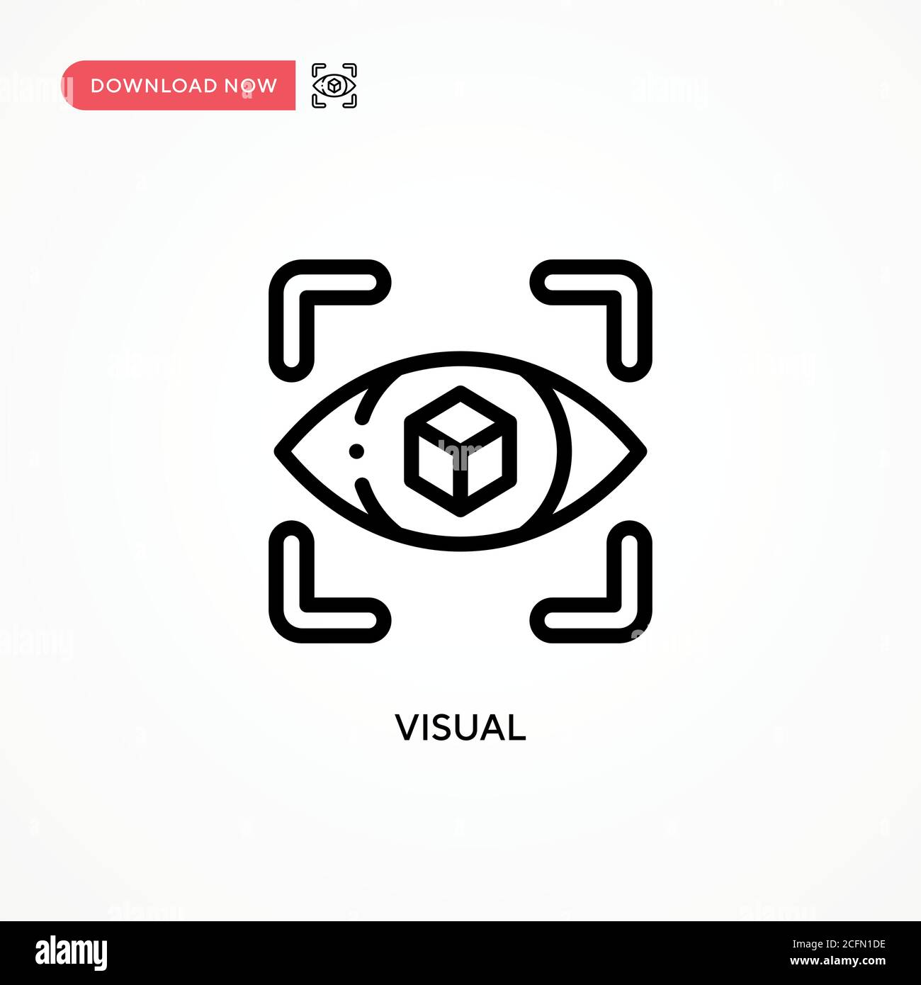 Visual vector icon. Modern, simple flat vector illustration for web ...