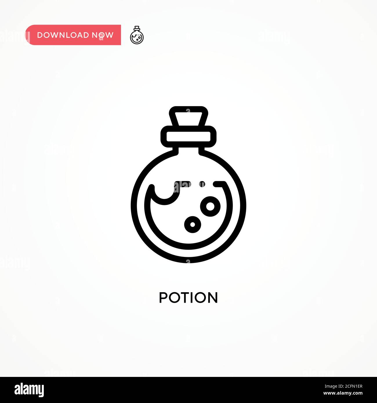 Potion vector icon. Modern, simple flat vector illustration for web ...