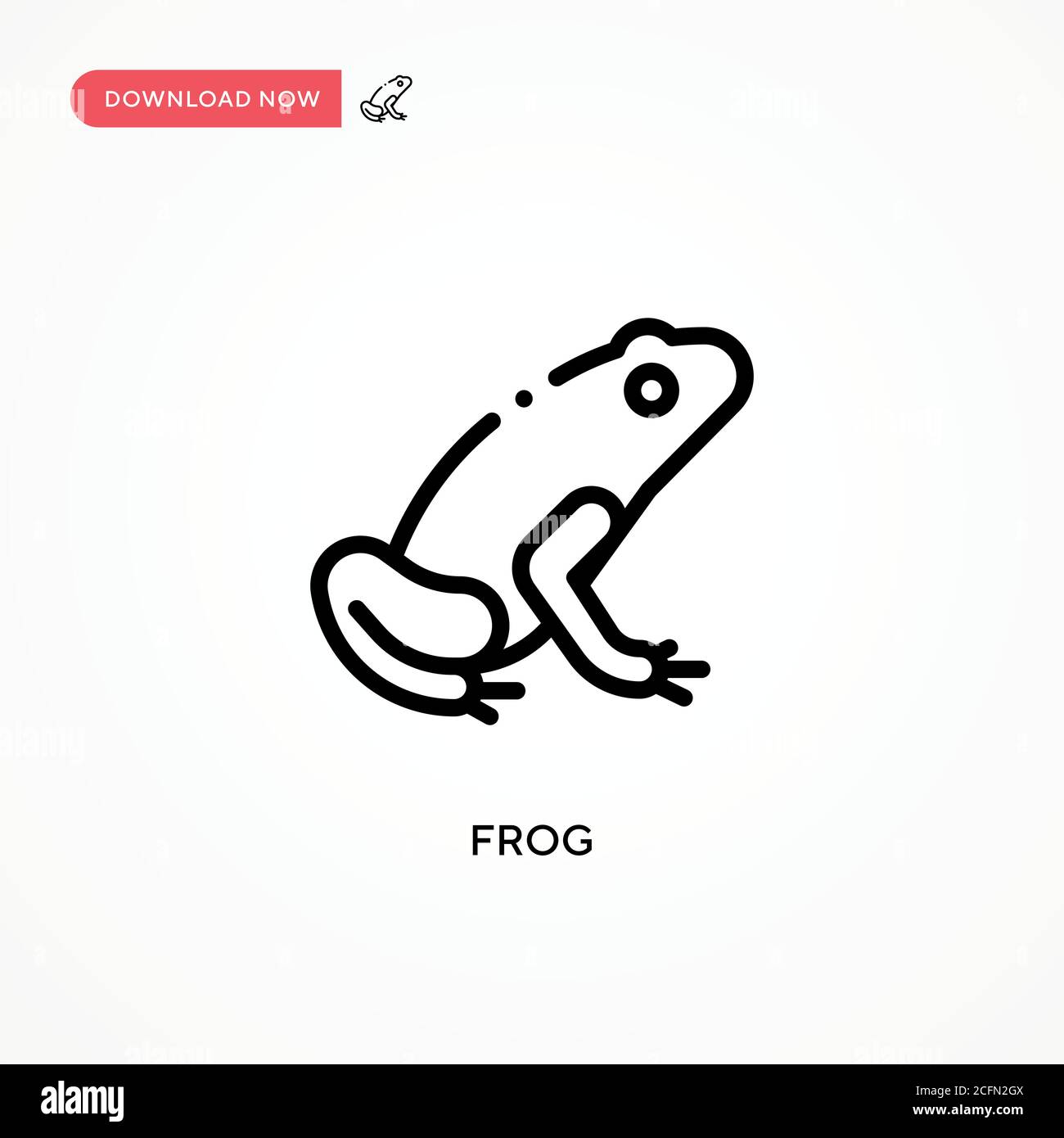 Frog vector icon. Modern, simple flat vector illustration for web site ...
