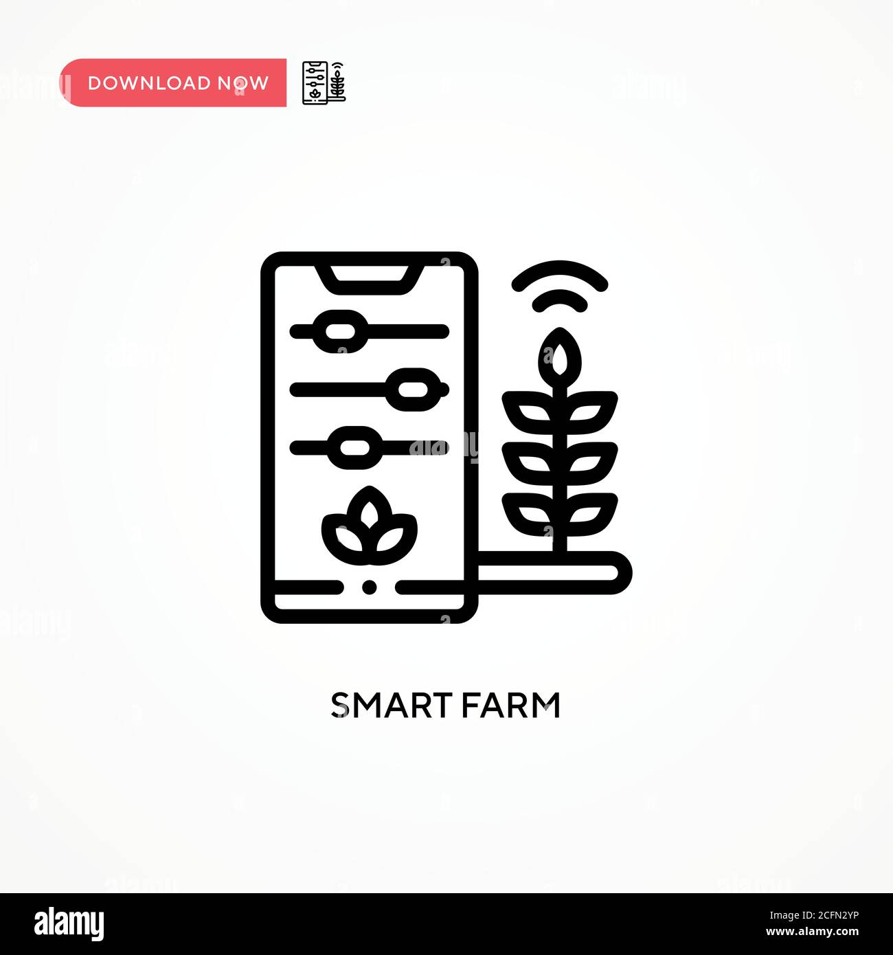 Smart farm vector icon. Modern, simple flat vector illustration for web ...