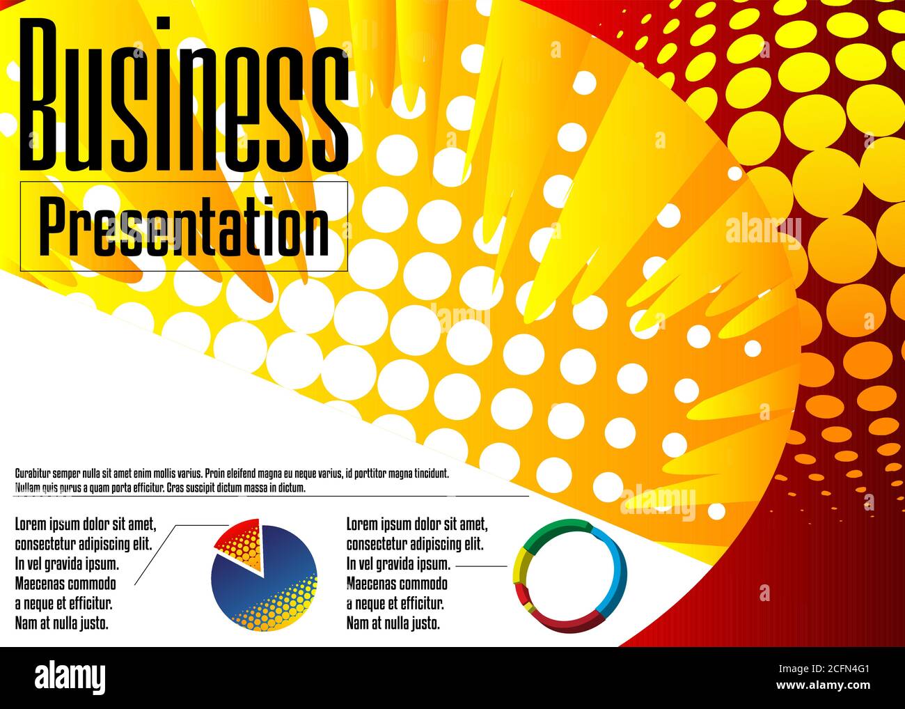Comic book business presentation template. Vector graphic for company ...