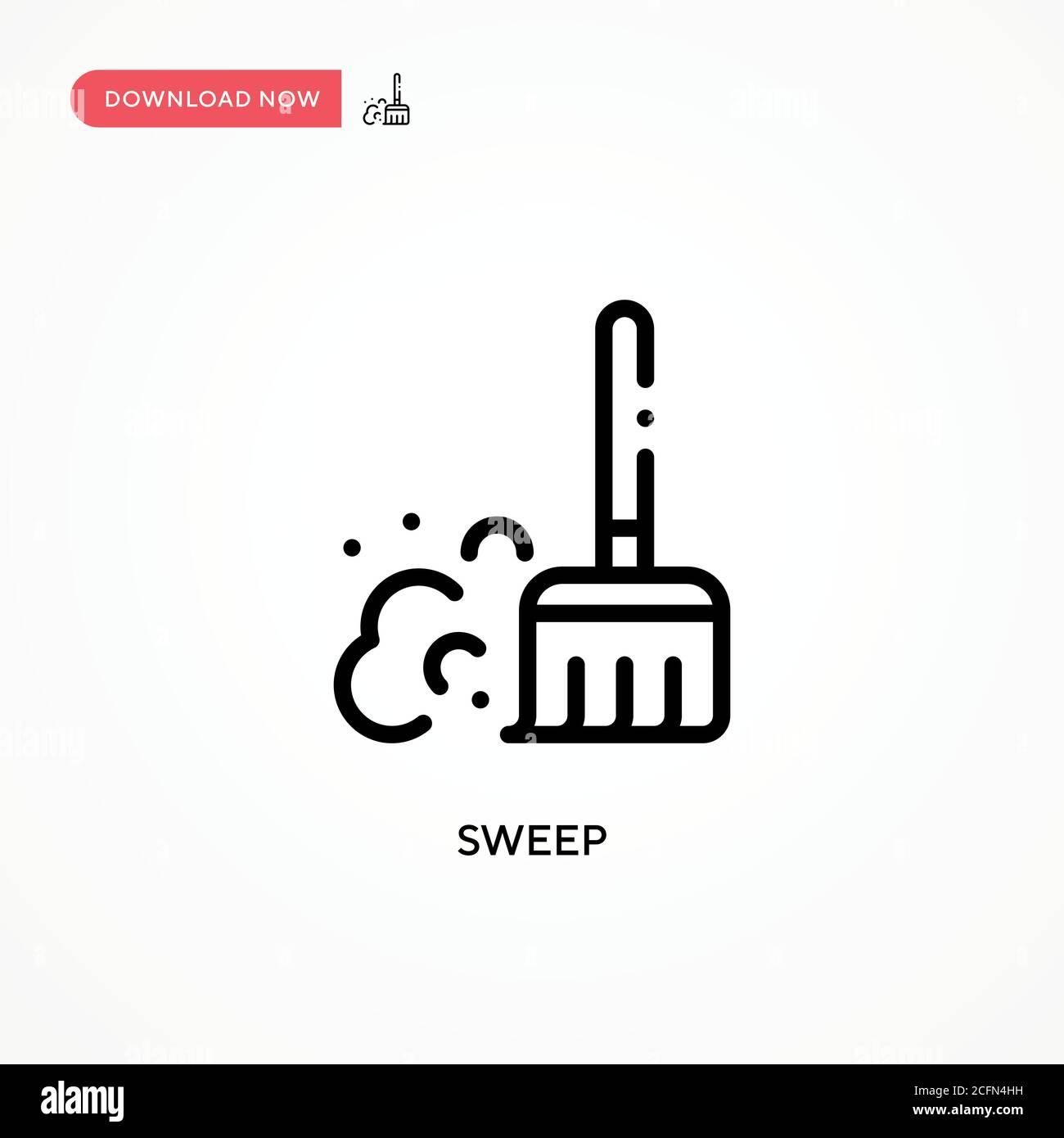 Sweep vector icon. Modern, simple flat vector illustration for web site ...