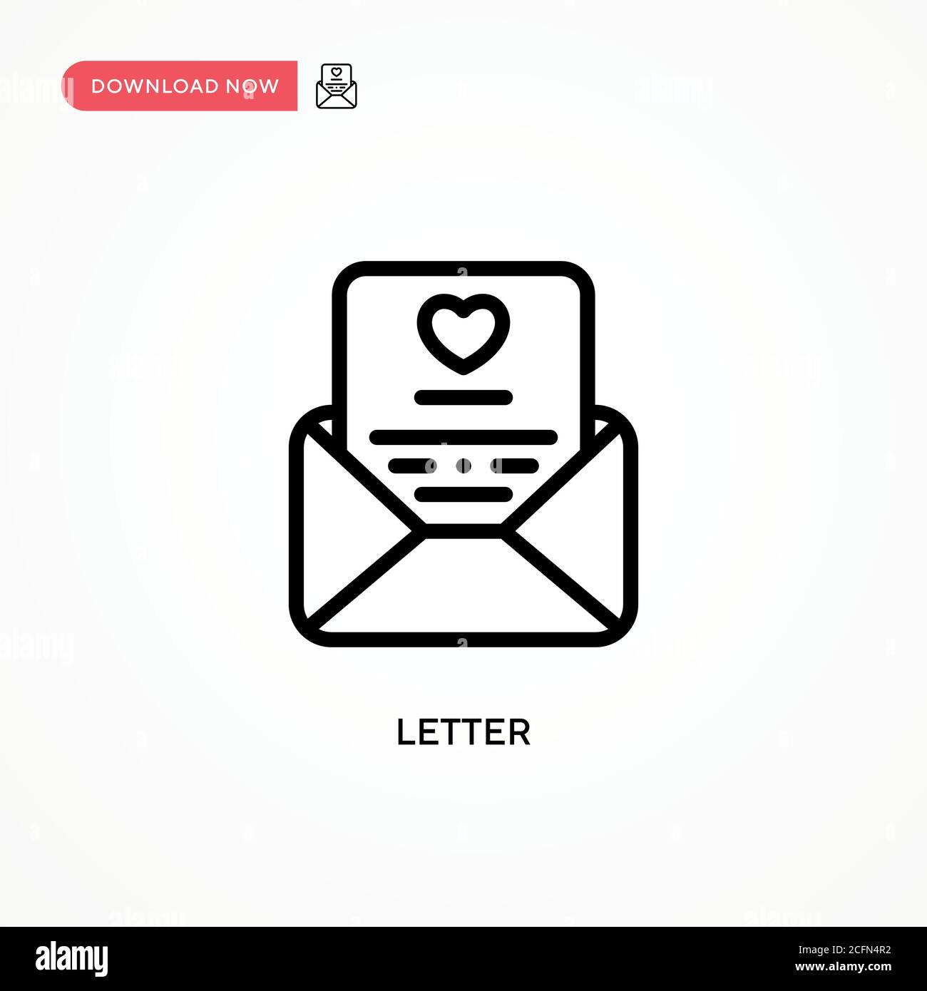 Letter vector icon. Modern, simple flat vector illustration for web ...
