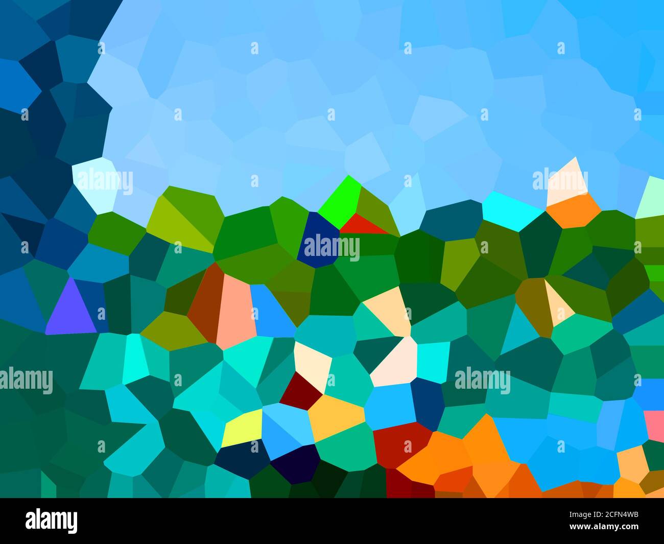 Illustration of Pixels pattern with various bright colors creates an ...