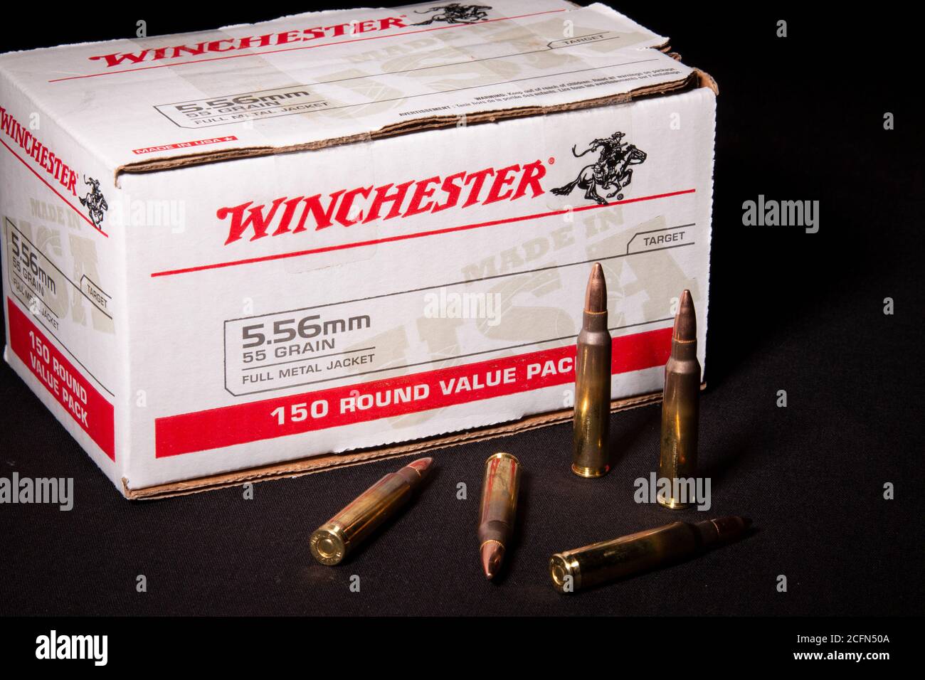 Winchester 150 Round Value Pack 5.56mm Stock Photo