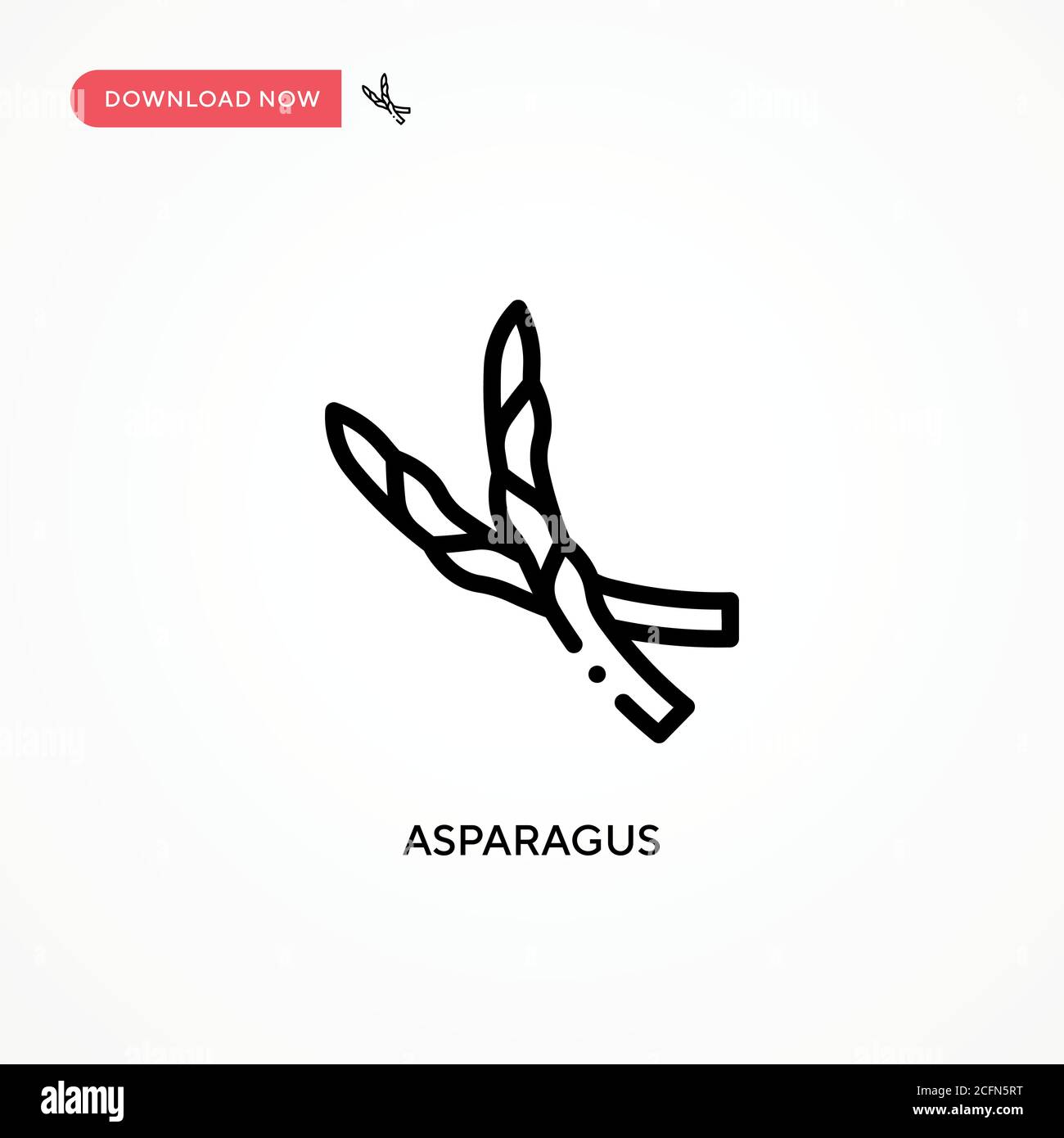 Asparagus vector icon. Modern, simple flat vector illustration for web site or mobile app Stock Vector