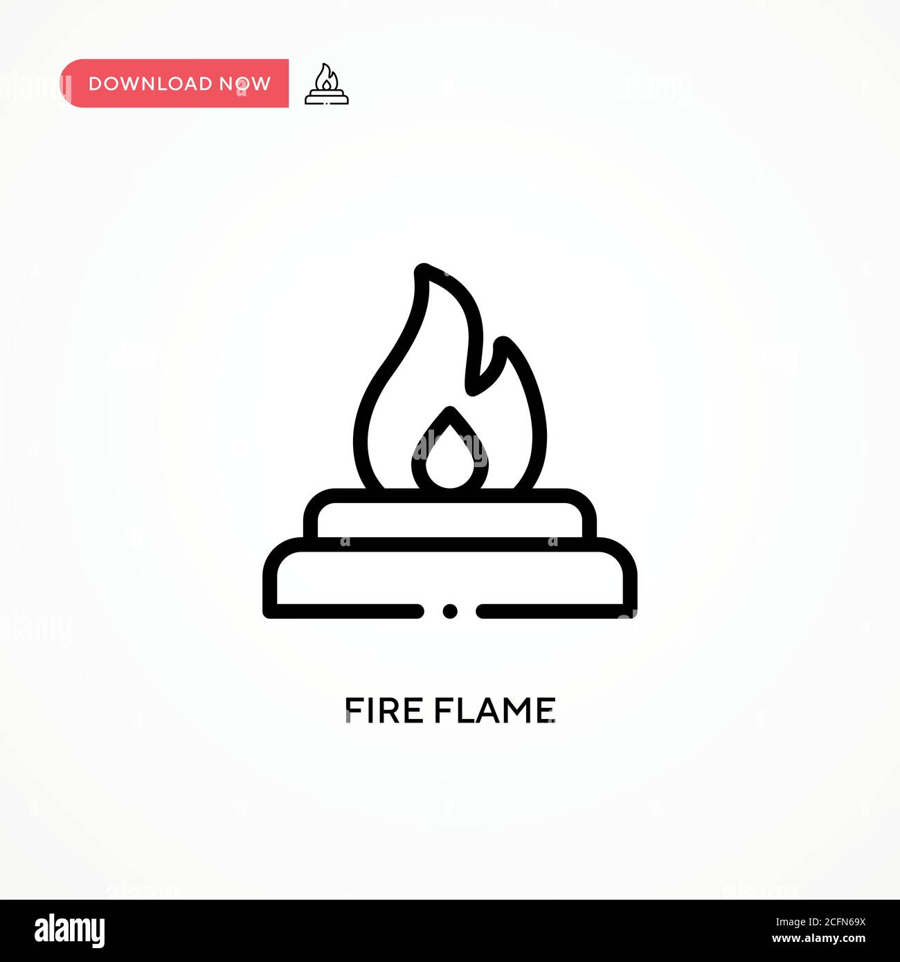 Fire flame vector icon. Modern, simple flat vector illustration for web ...