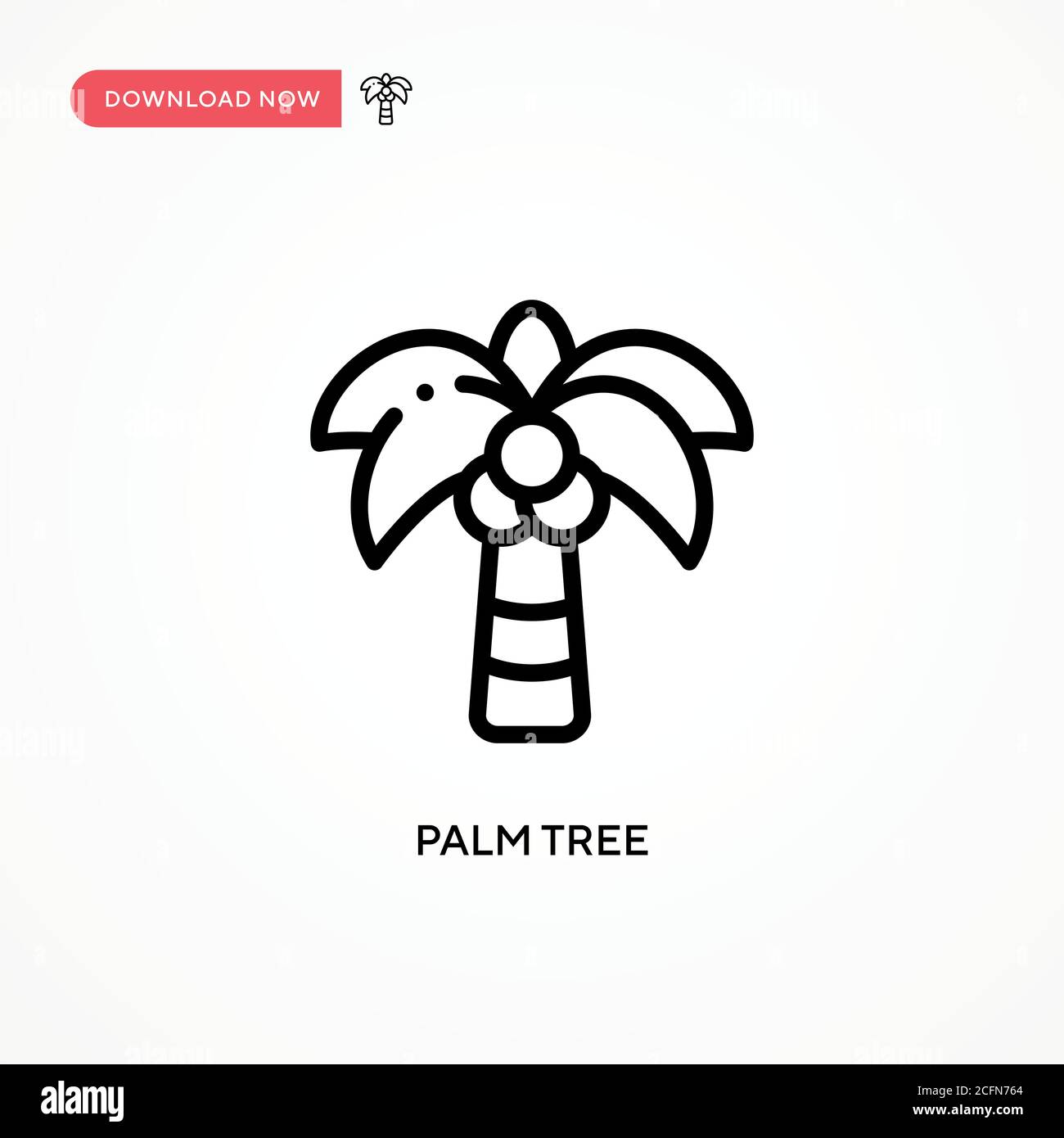 Palm tree vector icon. Modern, simple flat vector illustration for web ...