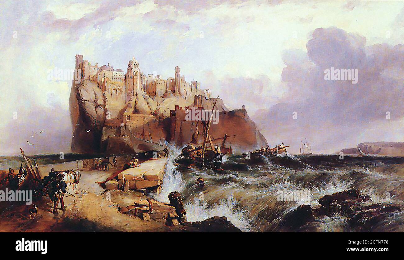 Stanfield Clarkson Frederick - the Castle of Ischia - British School - 19th  Century Stock Photo