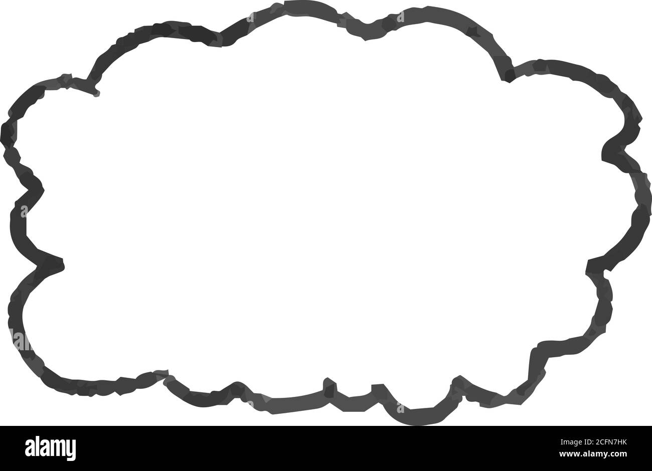 This is a illustration of Horizontal circle with Monochrome watercolor texture Stock Vector