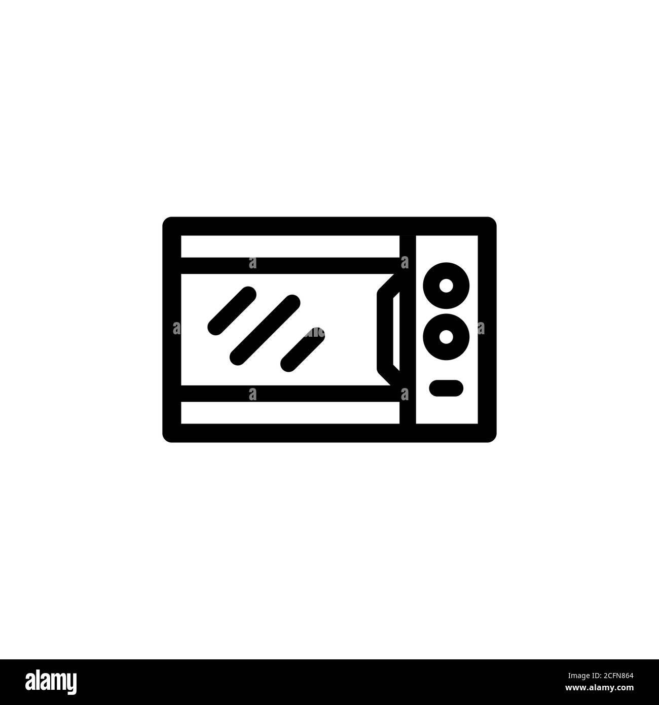 Microwave icon. Kitchen concept. Vector on isolated white background. EPS 10 Stock Vector