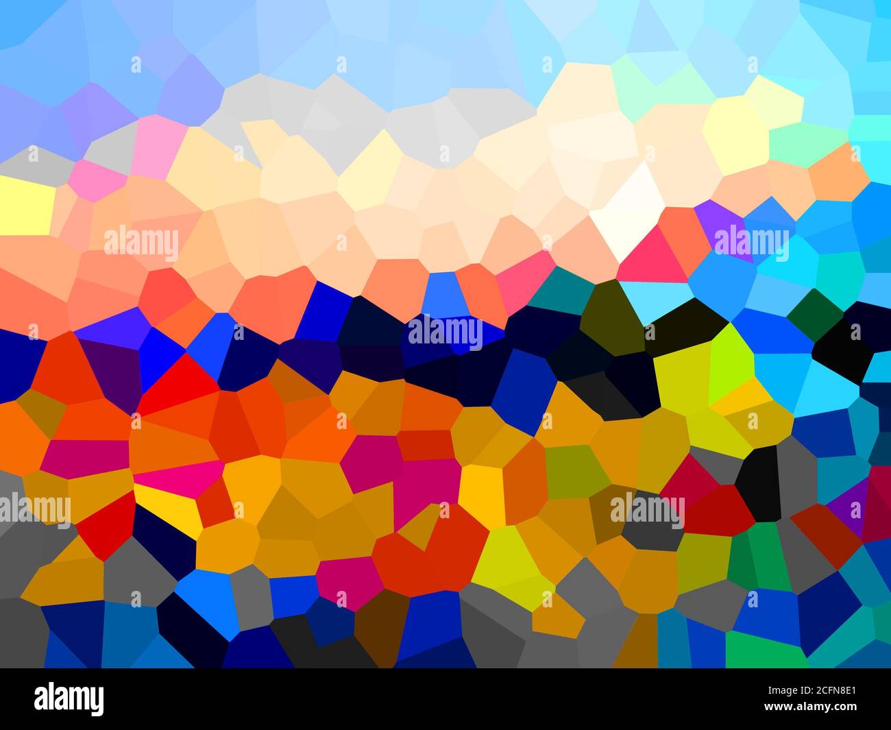 Illustration of Pixels pattern with various bright colors creates an ...