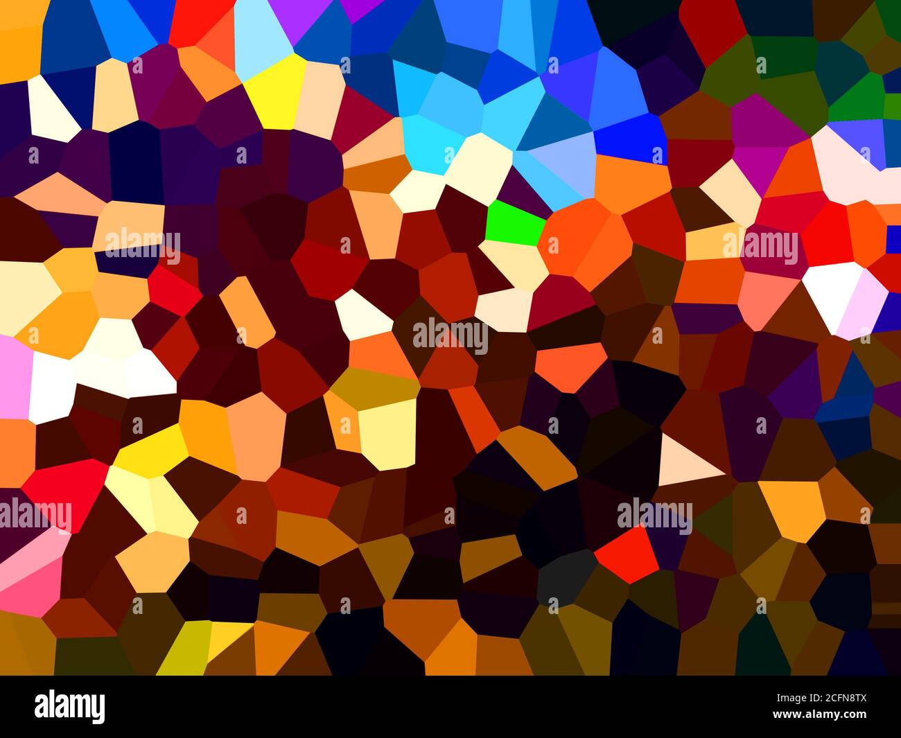 Illustration of Pixels pattern with various bright colors creates an ...