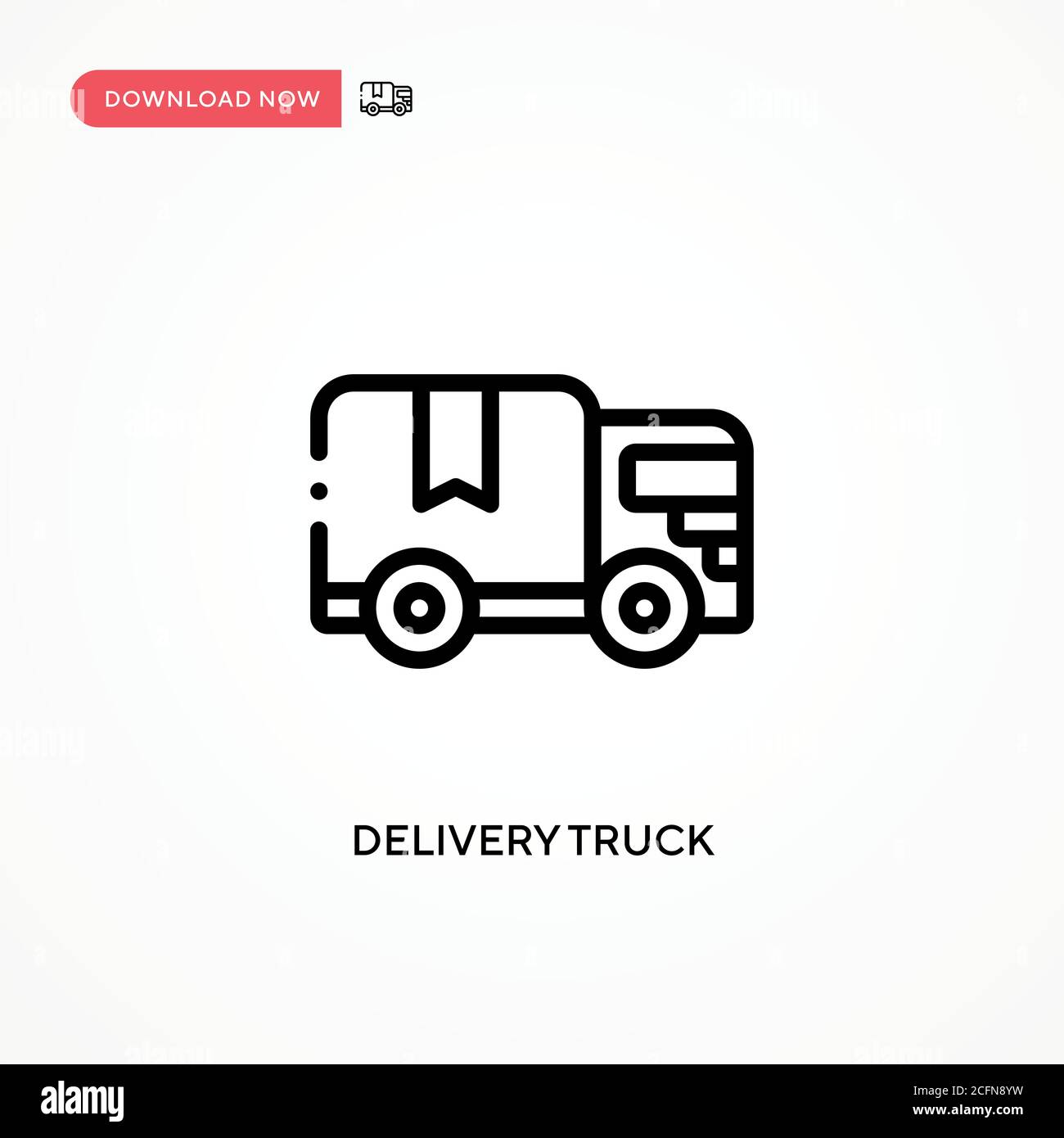 Delivery truck vector icon. Modern, simple flat vector illustration for ...
