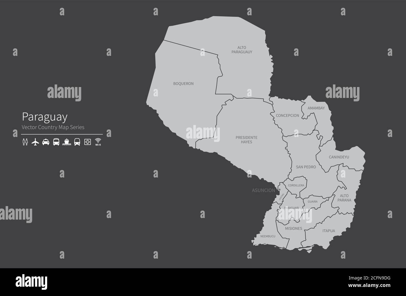 46+ Paraguay Map World Background