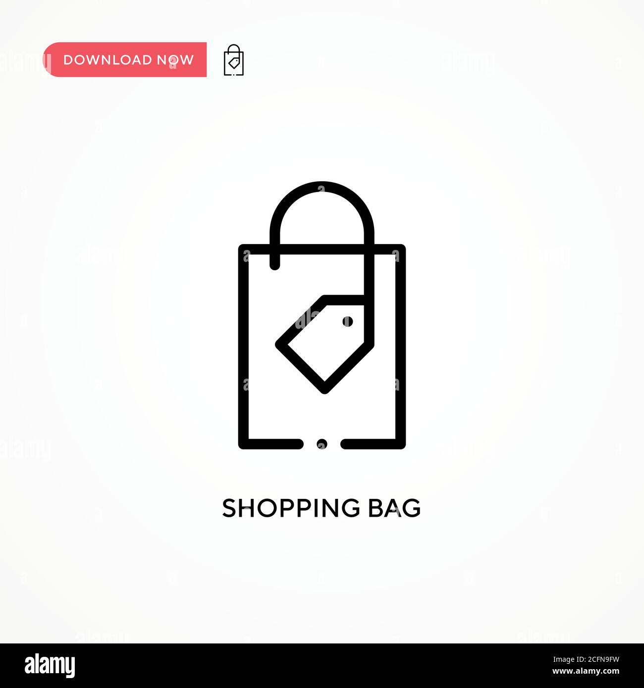 Shopping bag vector icon. Modern, simple flat vector illustration for ...