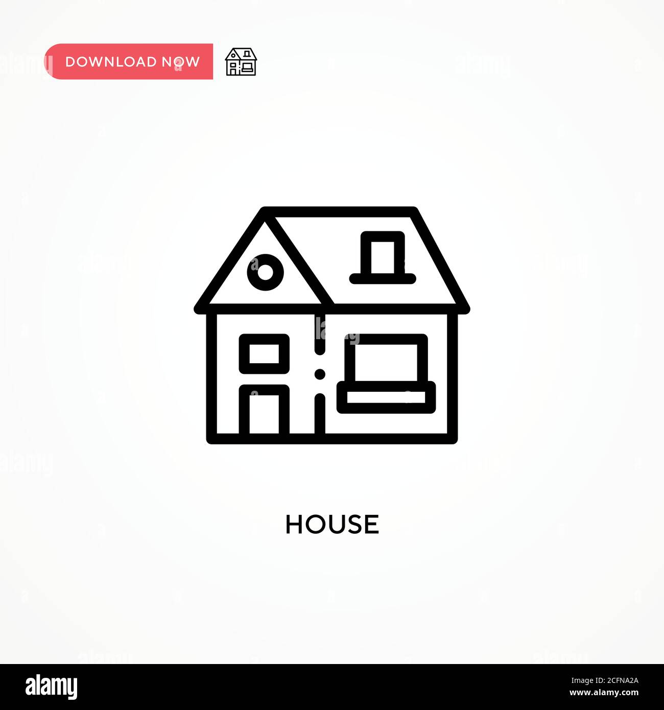 House vector icon. Modern, simple flat vector illustration for web site ...